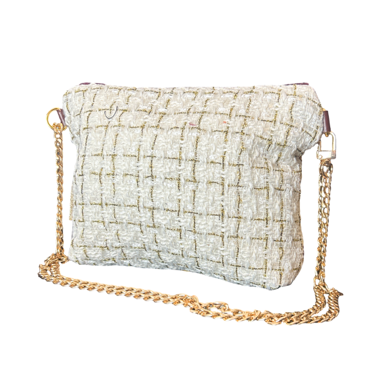 CC Logo Gold Coins Vintage Scarf Crossbody Bag