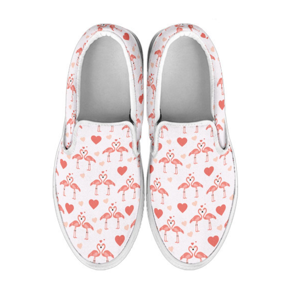 Flamingo Love Slip Ons