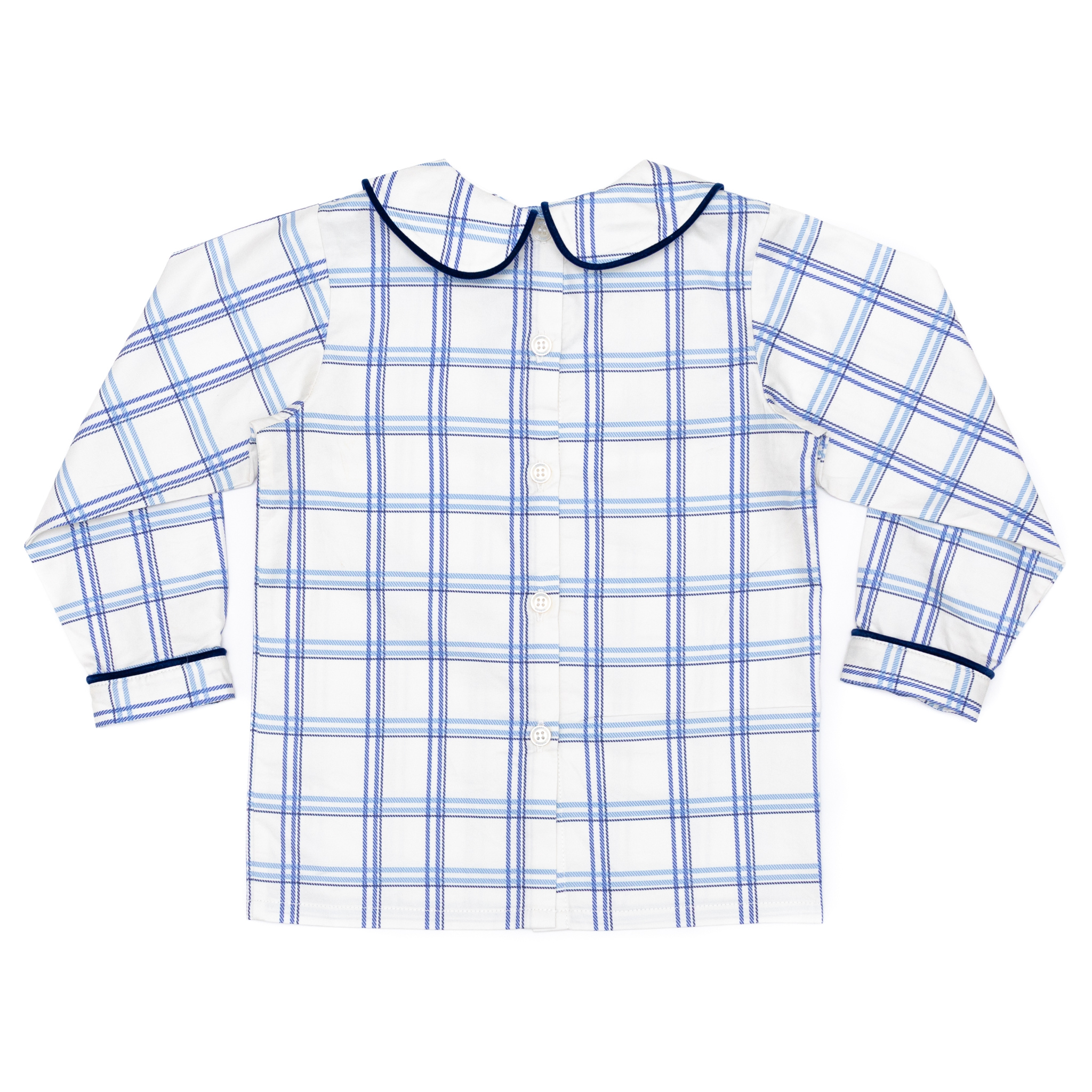 Long Sleeve Henry Peter Pan in Prescott Plaid