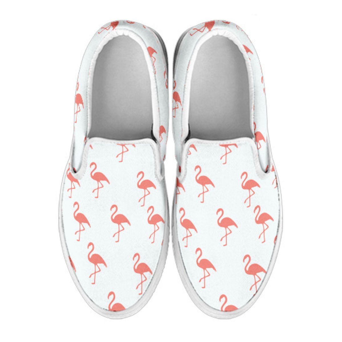Simple Flamingo Slip Ons