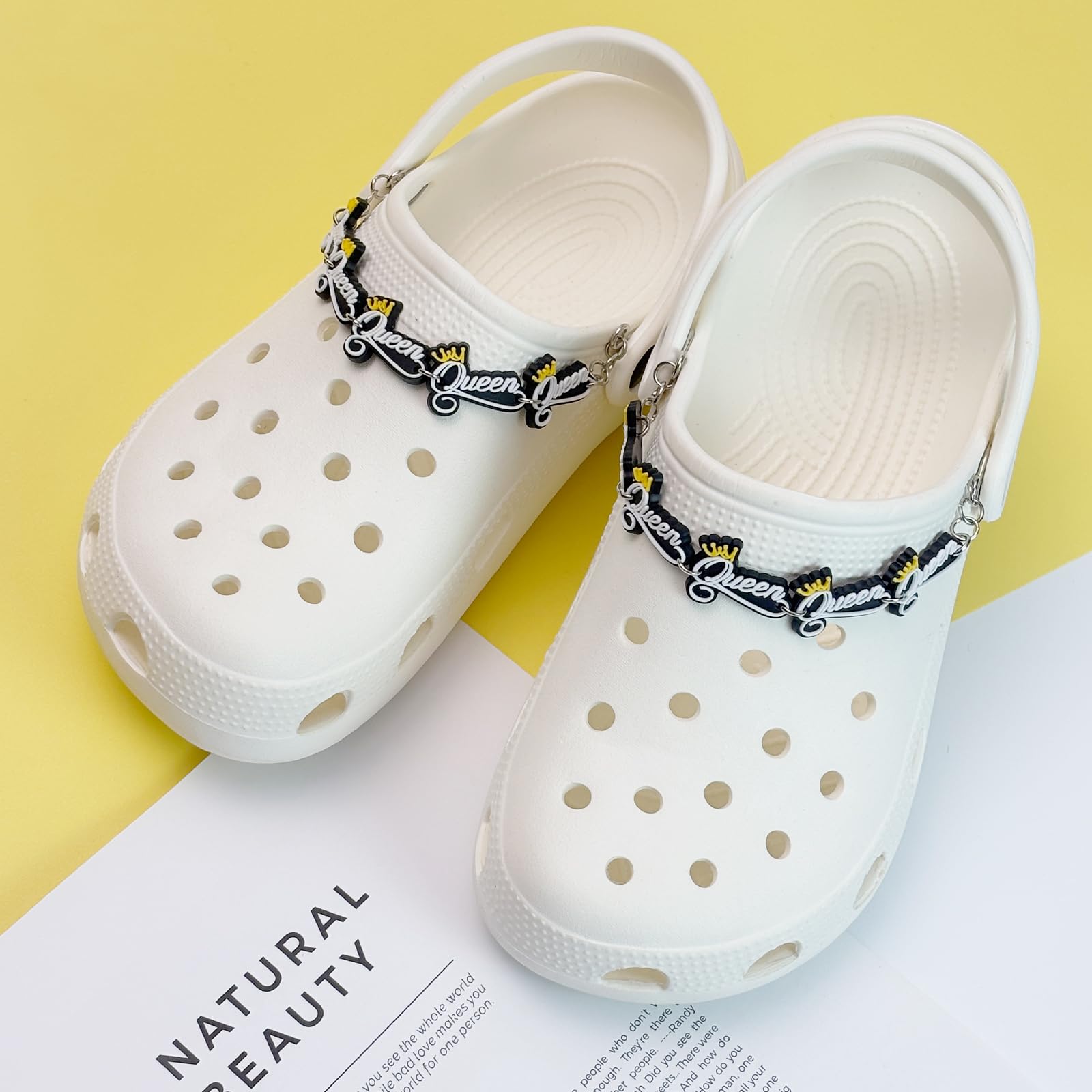 2Pcs Sunflower PVC Shoe Chains for Women, Shoe Charms for Clog Sandals, DIY Rubber Shoe Decoration Charms for Girls, Party Favor