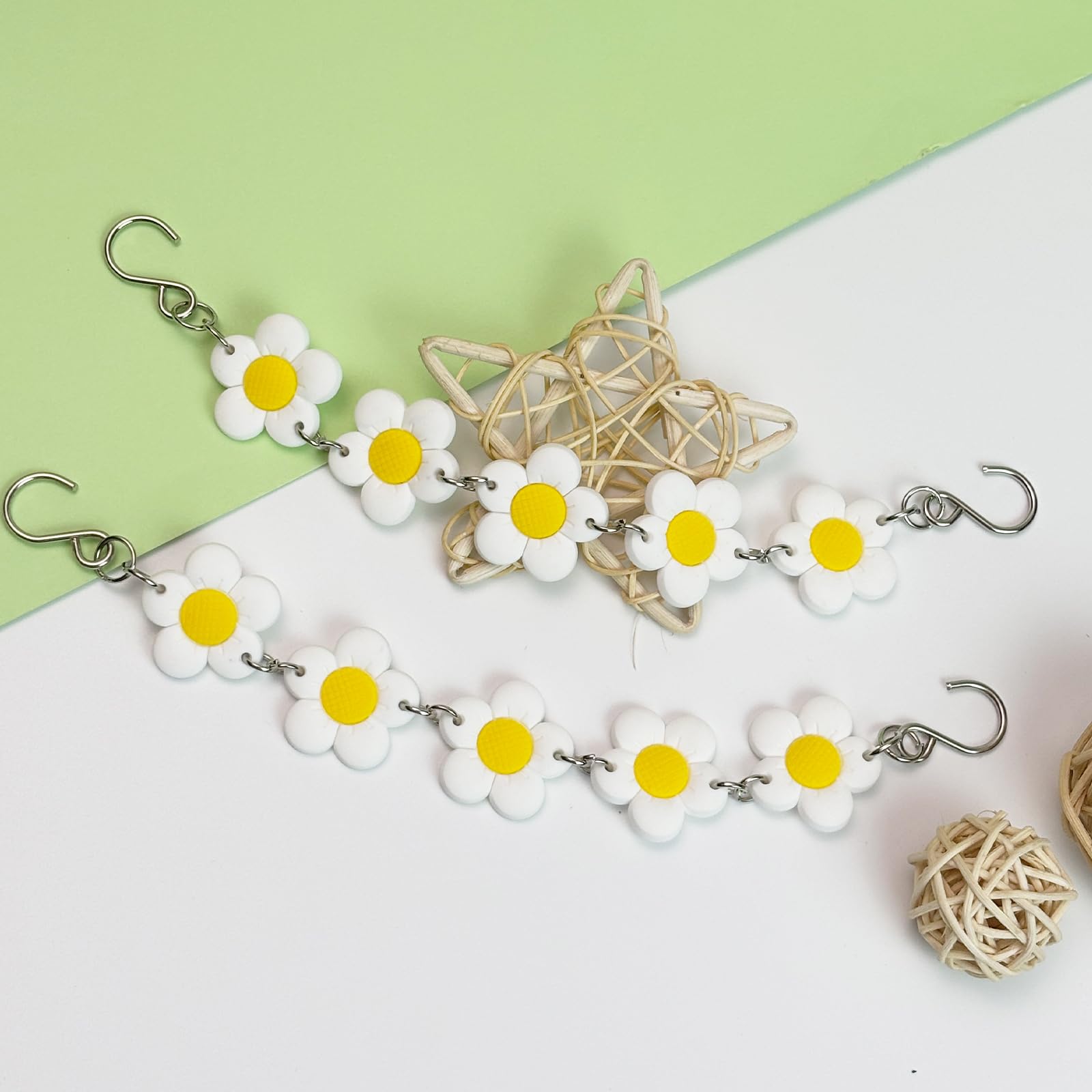 2Pcs Sunflower PVC Shoe Chains for Women, Shoe Charms for Clog Sandals, DIY Rubber Shoe Decoration Charms for Girls, Party Favor