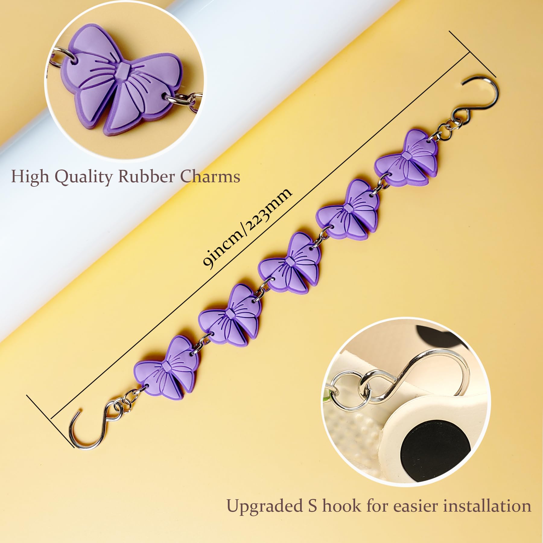 2Pcs Sunflower PVC Shoe Chains for Women, Shoe Charms for Clog Sandals, DIY Rubber Shoe Decoration Charms for Girls, Party Favor