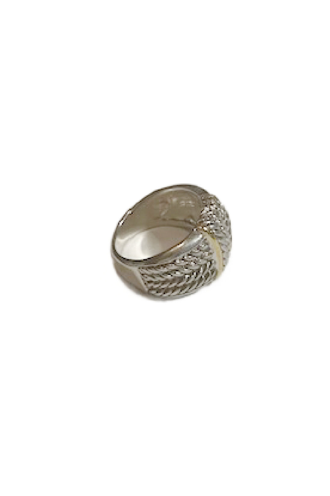 2 Tone Twisted Row Ring by Embellish Your Life