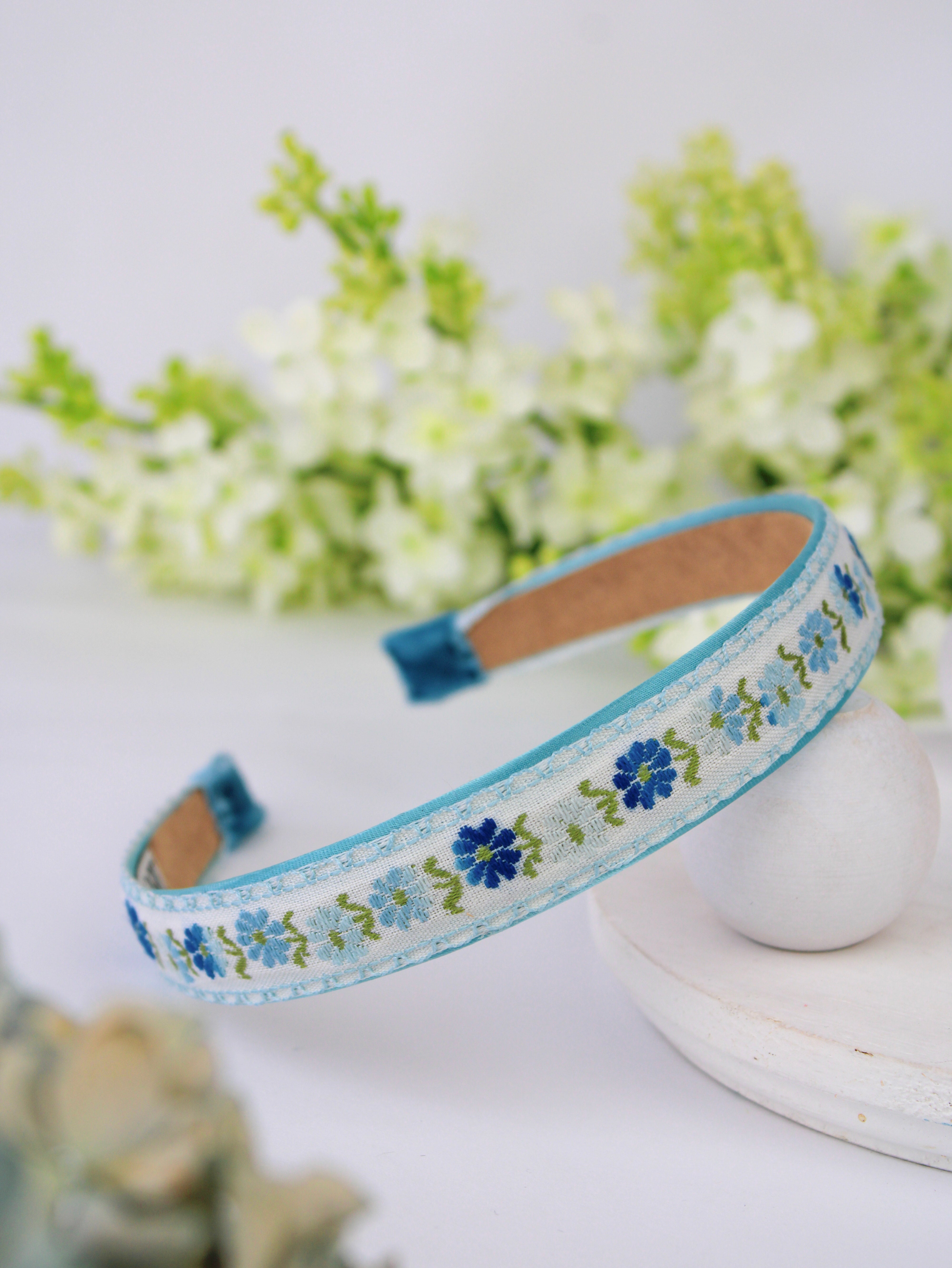 Jane's Blue Meadow Flowers Headband
