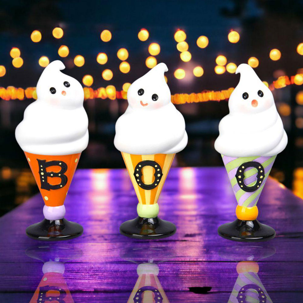 3 Asst BOO Ghost Desserts - NEW 2024 by December Diamonds