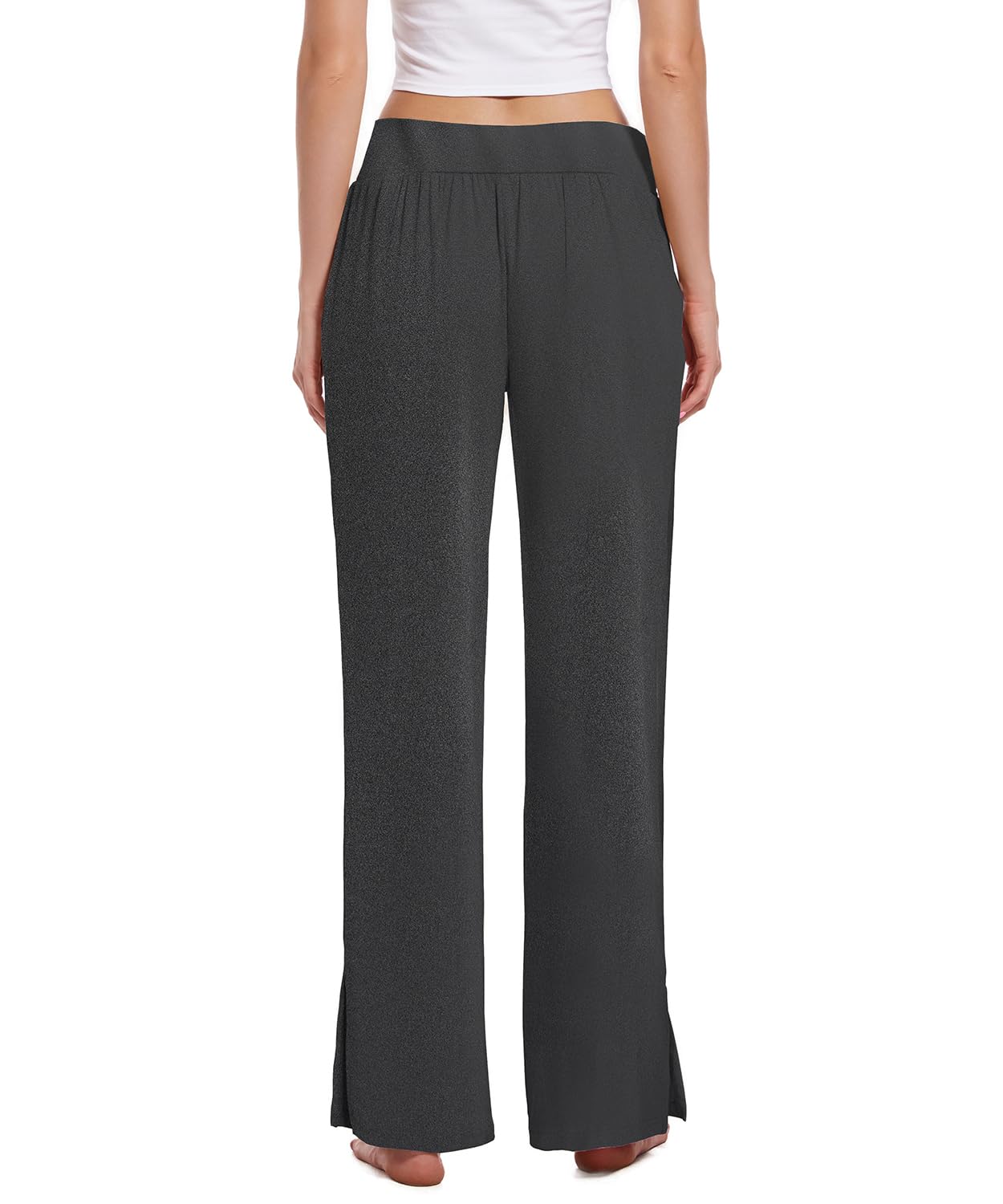 3 Pack Women's Lounge Pants Wide Leg Yoga Sweatpants with Pockets High Waisted Drawstring Lounge Loose Workout Jogger