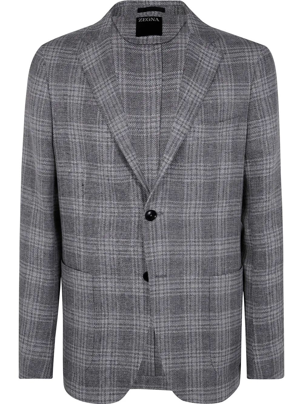 Zegna Men Wool And Linen Jacket