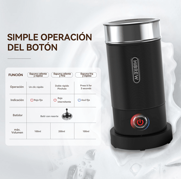 300ml Milk Heater 450W milk foam Cold Bubble Chocolate Stir Cold / hot Latte Cappuccino 360°, rotating base SUS304 adjustable temperature and thickness