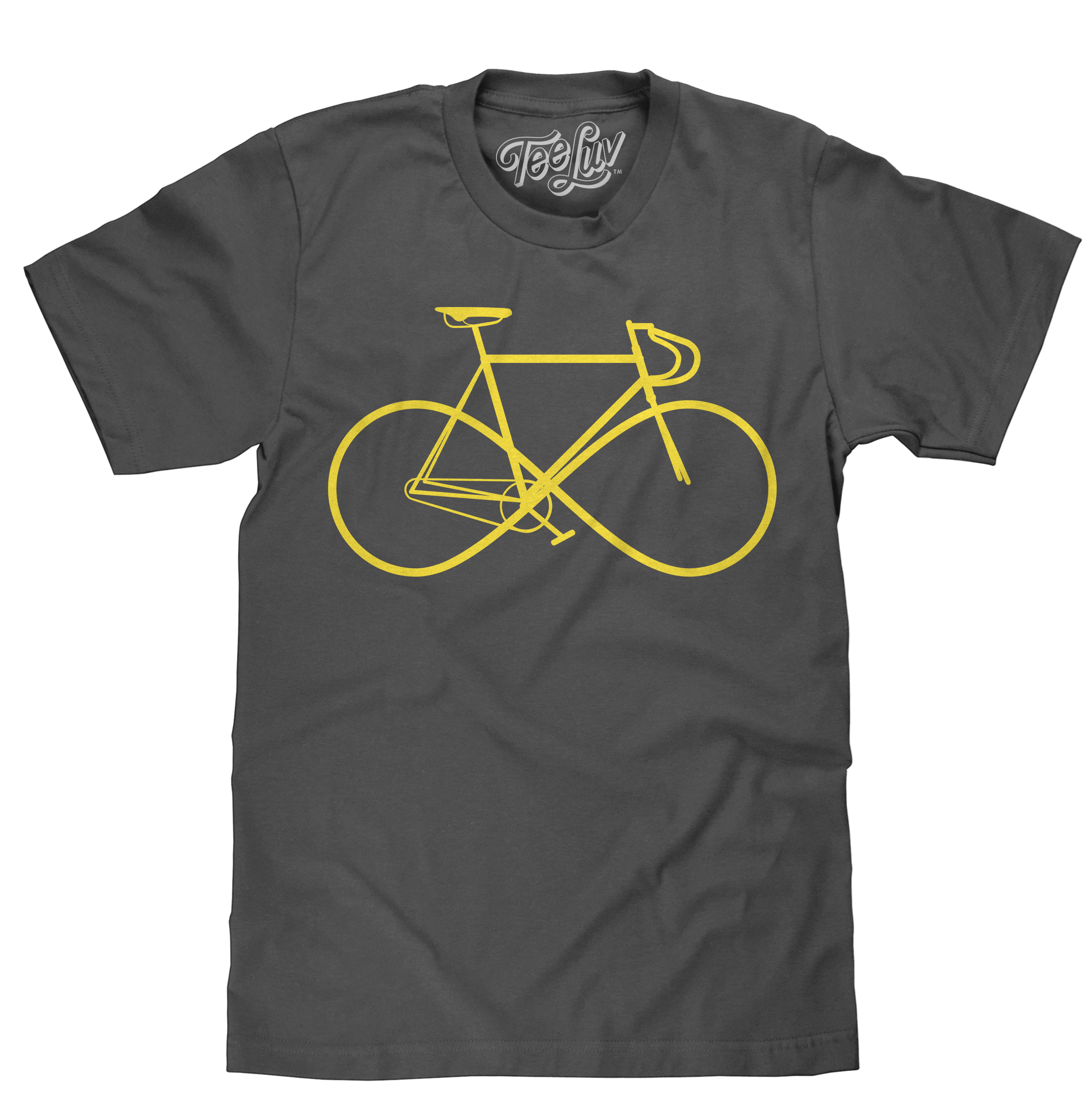 Infinity Sign Bicycle T-Shirt - Gray