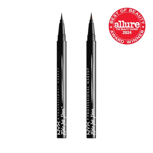 NYX PROFESSIONAL MAKEUP Epic Ink Liner, Waterproof Liquid Eyeliner - Black, Vegan Formula