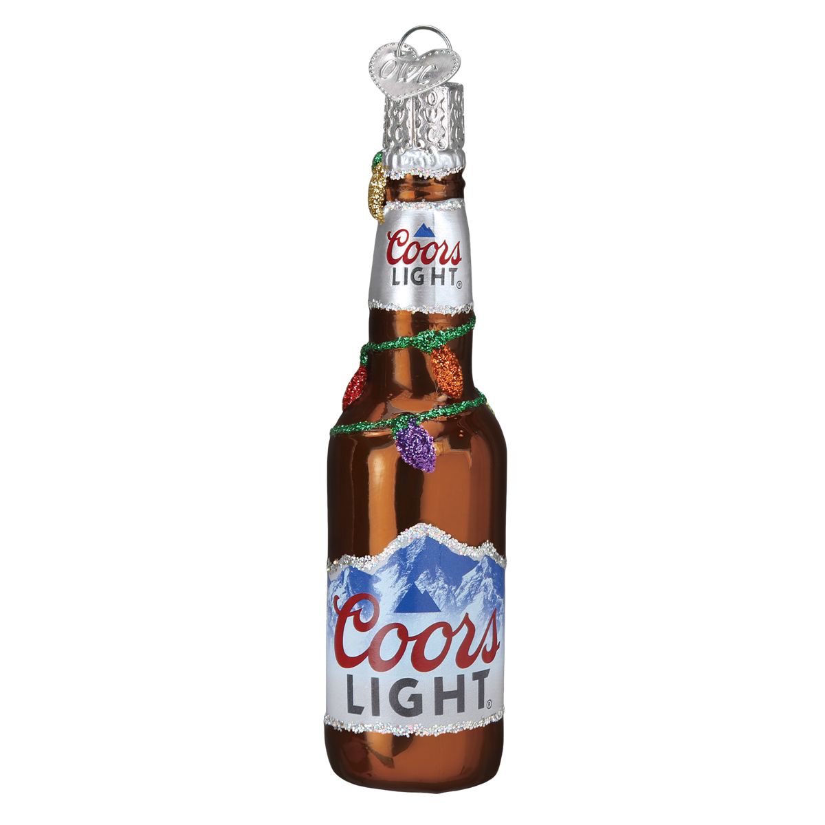 Holiday Coors Light Bottle Ornament