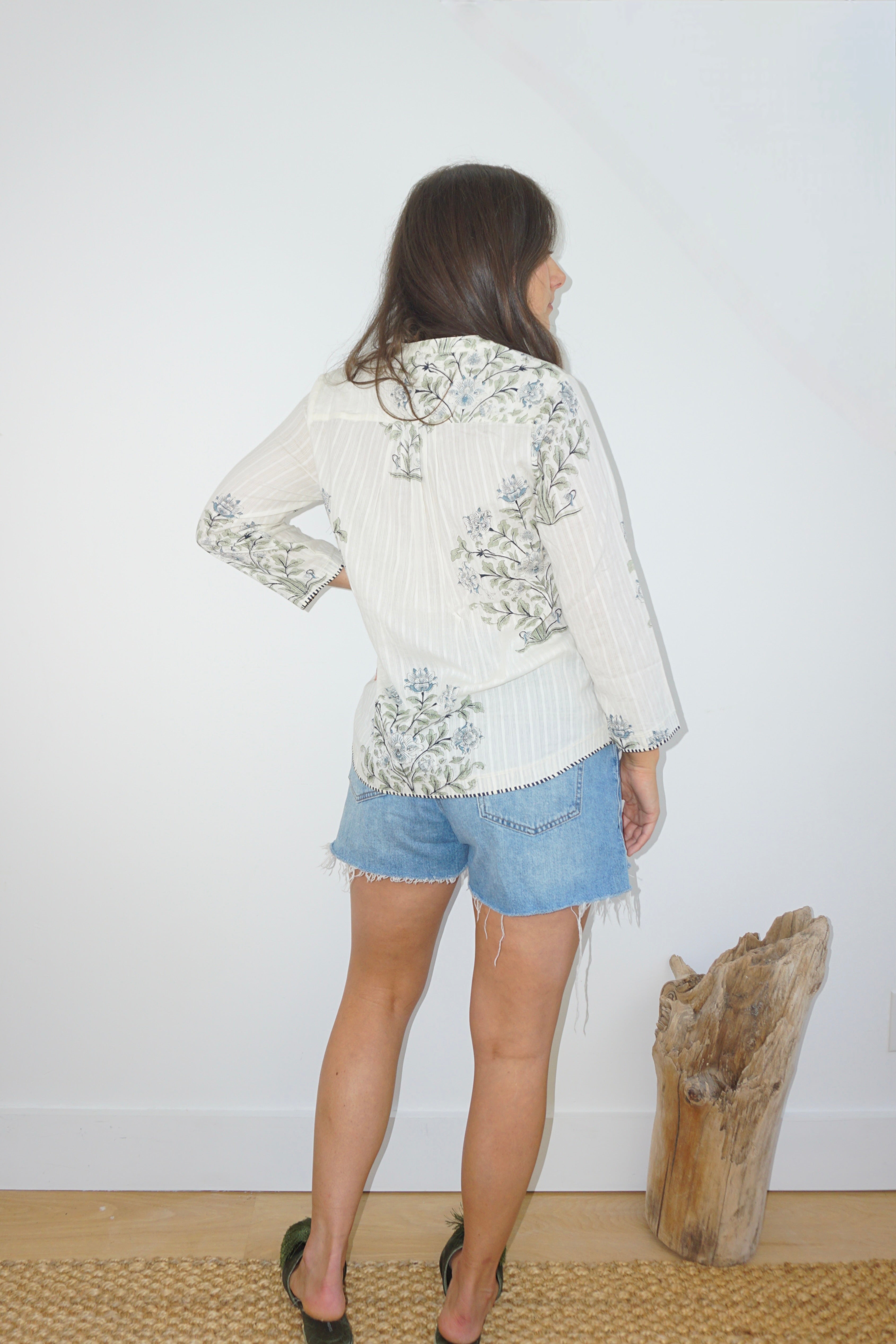 Darcy Top in Vert Victorian