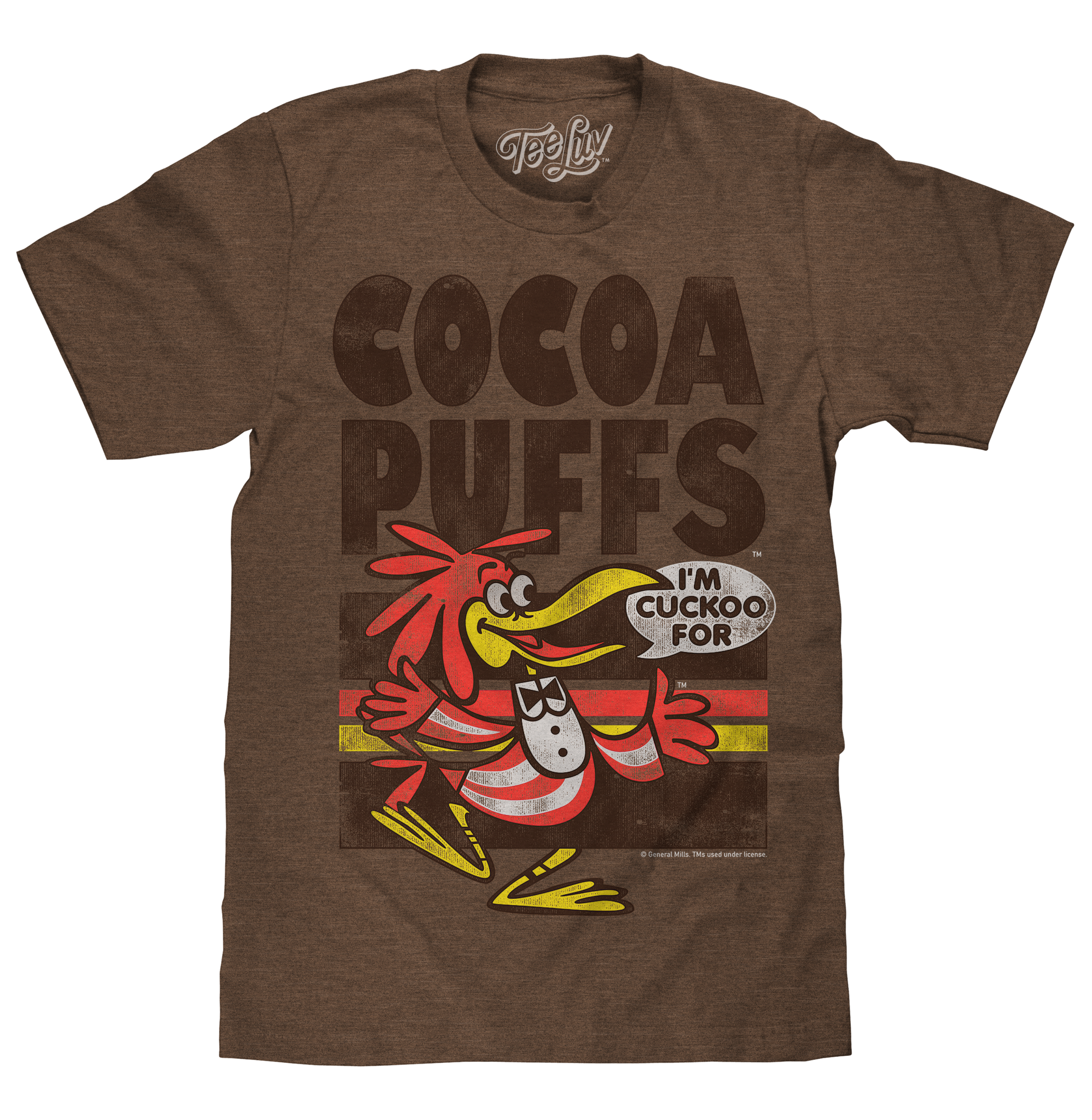"I'm Cuckoo For Cocoa Puffs" T-shirt - Brown