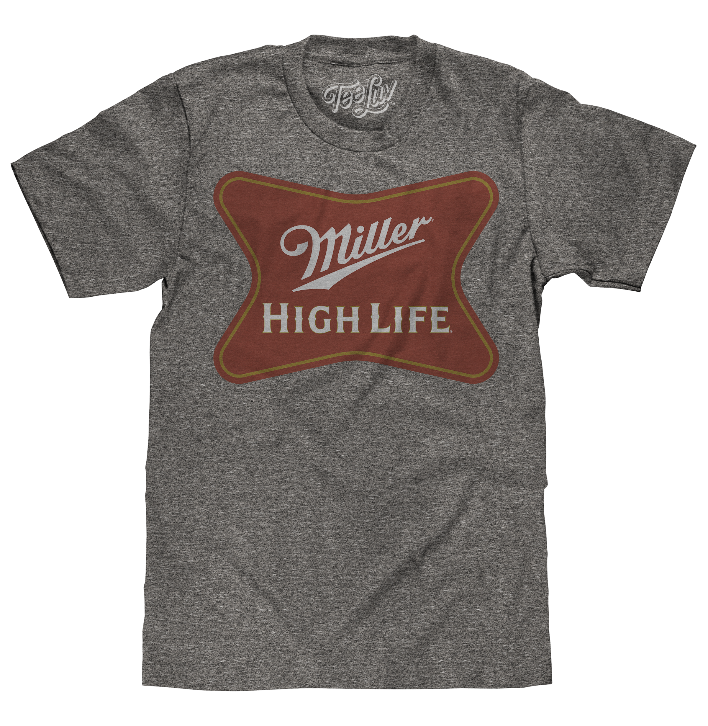 Miller High Life Gold Border Logo T-Shirt - Gray