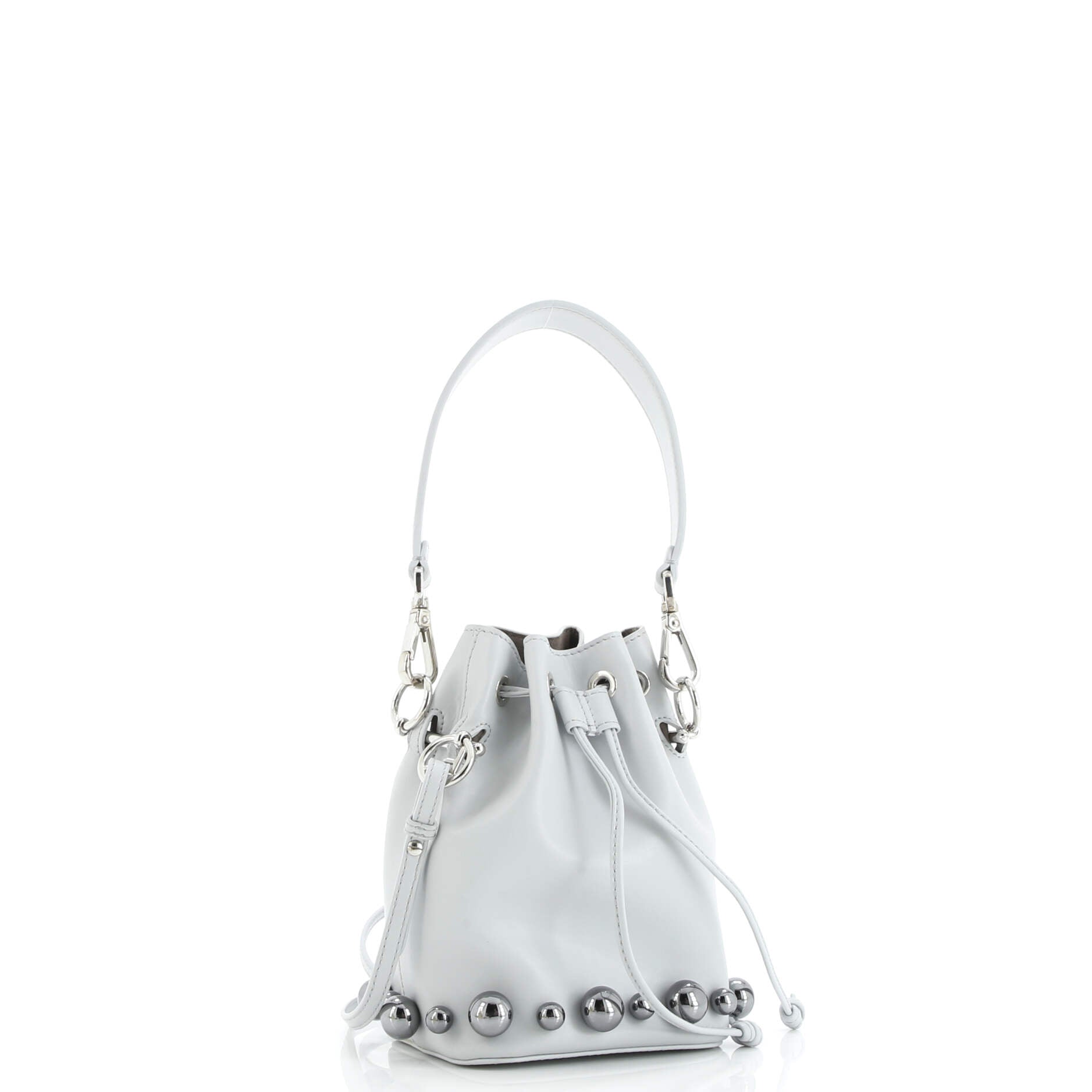 Fendi Mon Tresor Bucket Bag Embellished Leather Mini
