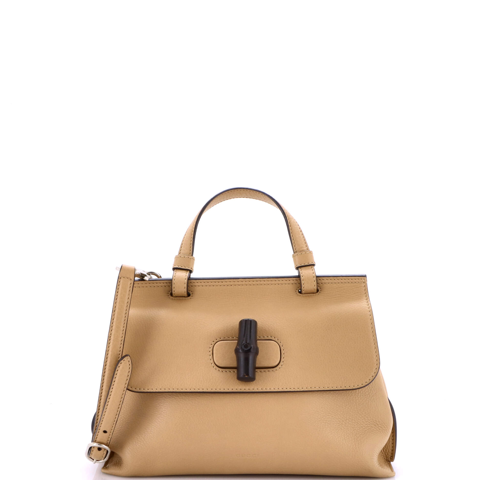Gucci Bamboo Daily Top Handle Bag Leather Small