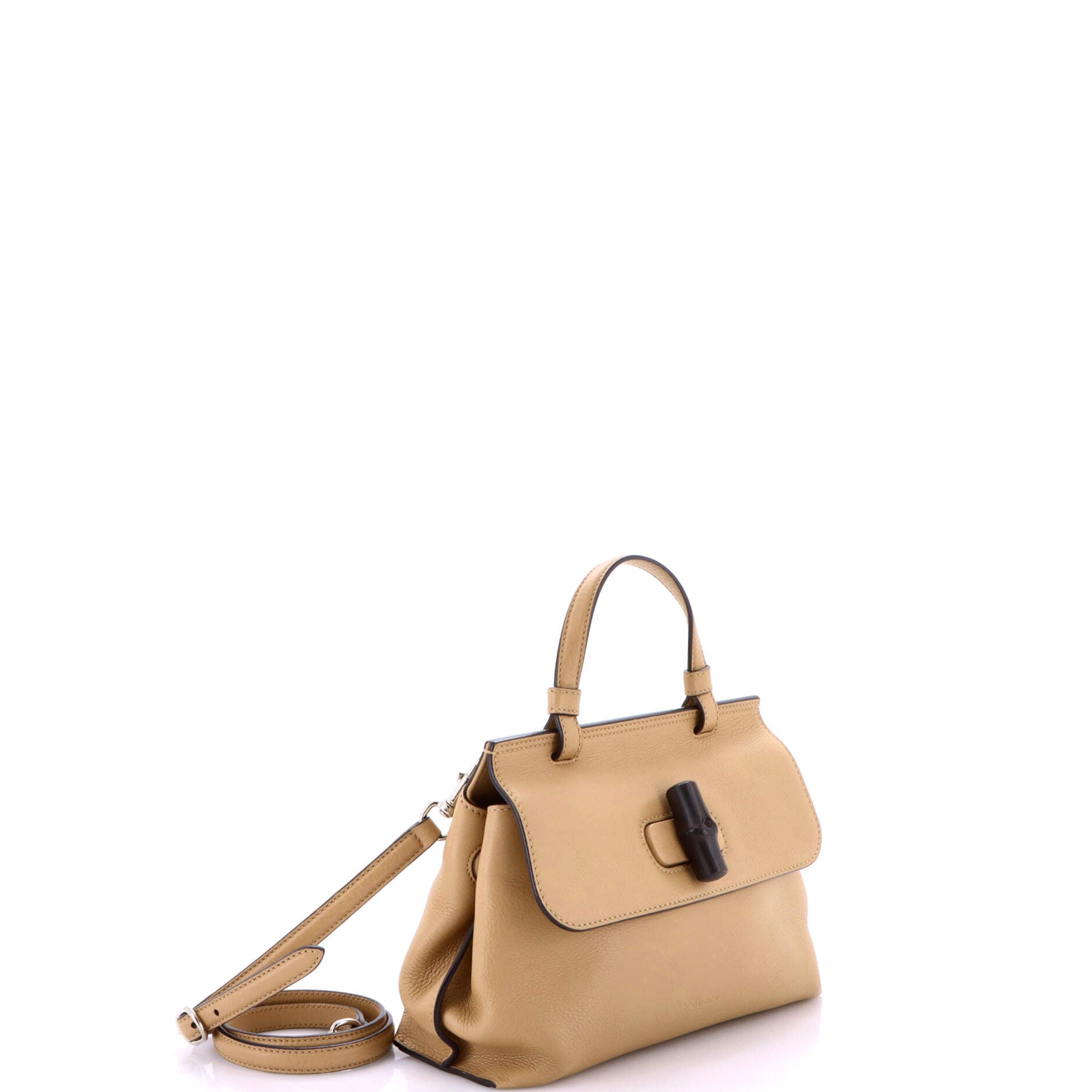 Gucci Bamboo Daily Top Handle Bag Leather Small