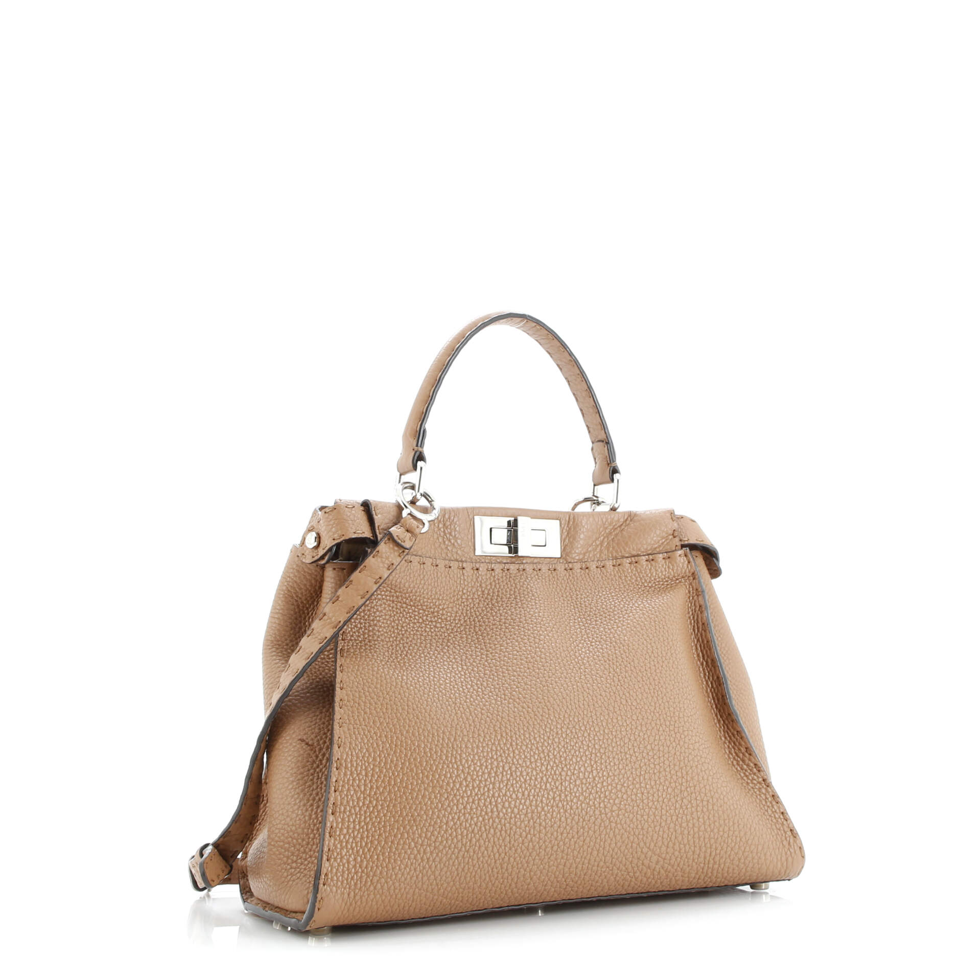 Fendi Selleria Peekaboo Bag Rigid Leather Regular