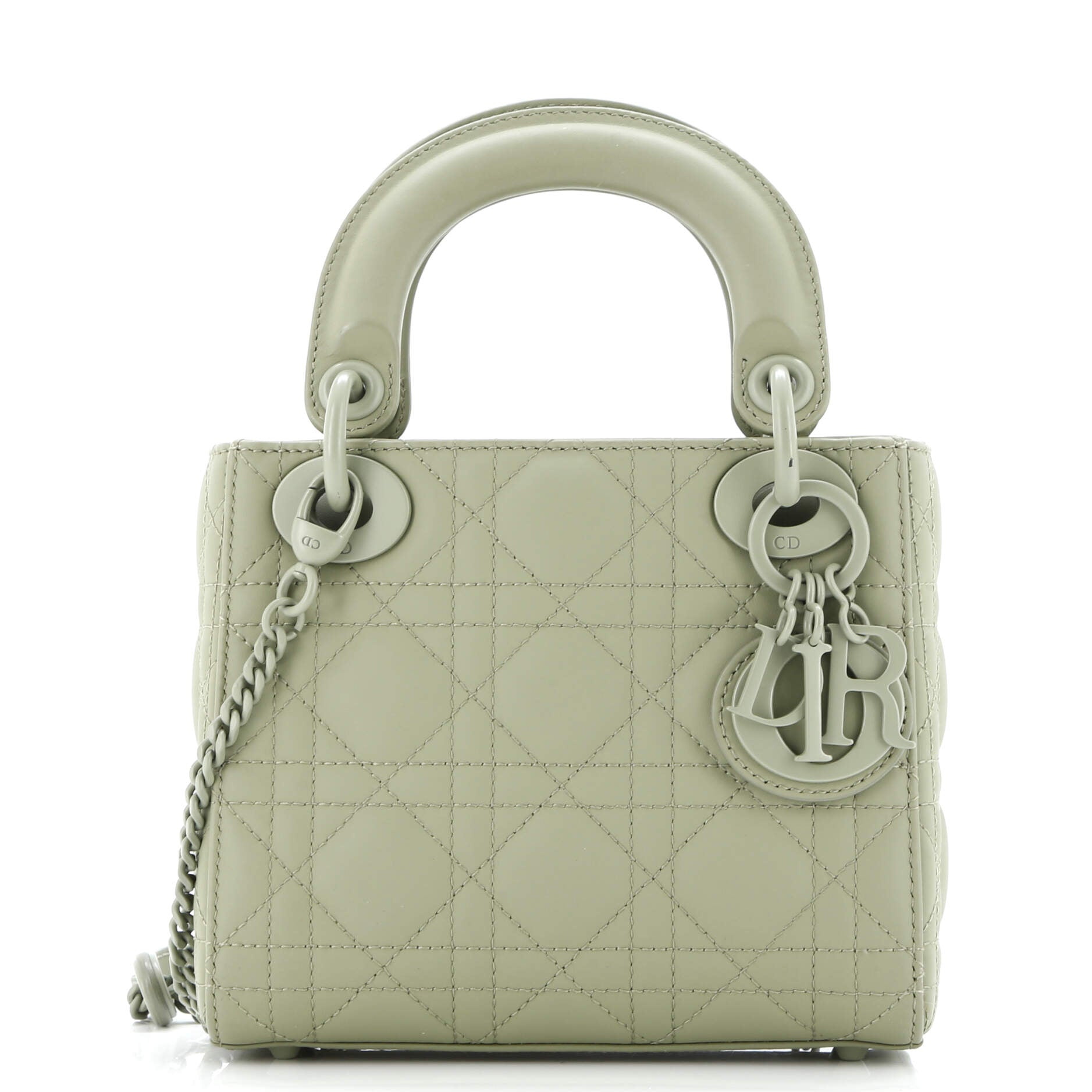 Christian Dior Ultra Matte Lady Dior Chain Bag Cannage Quilt Calfskin Mini
