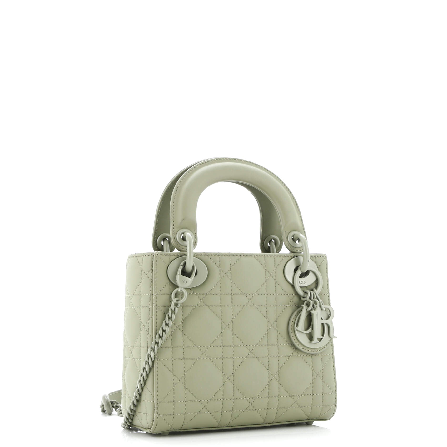 Christian Dior Ultra Matte Lady Dior Chain Bag Cannage Quilt Calfskin Mini
