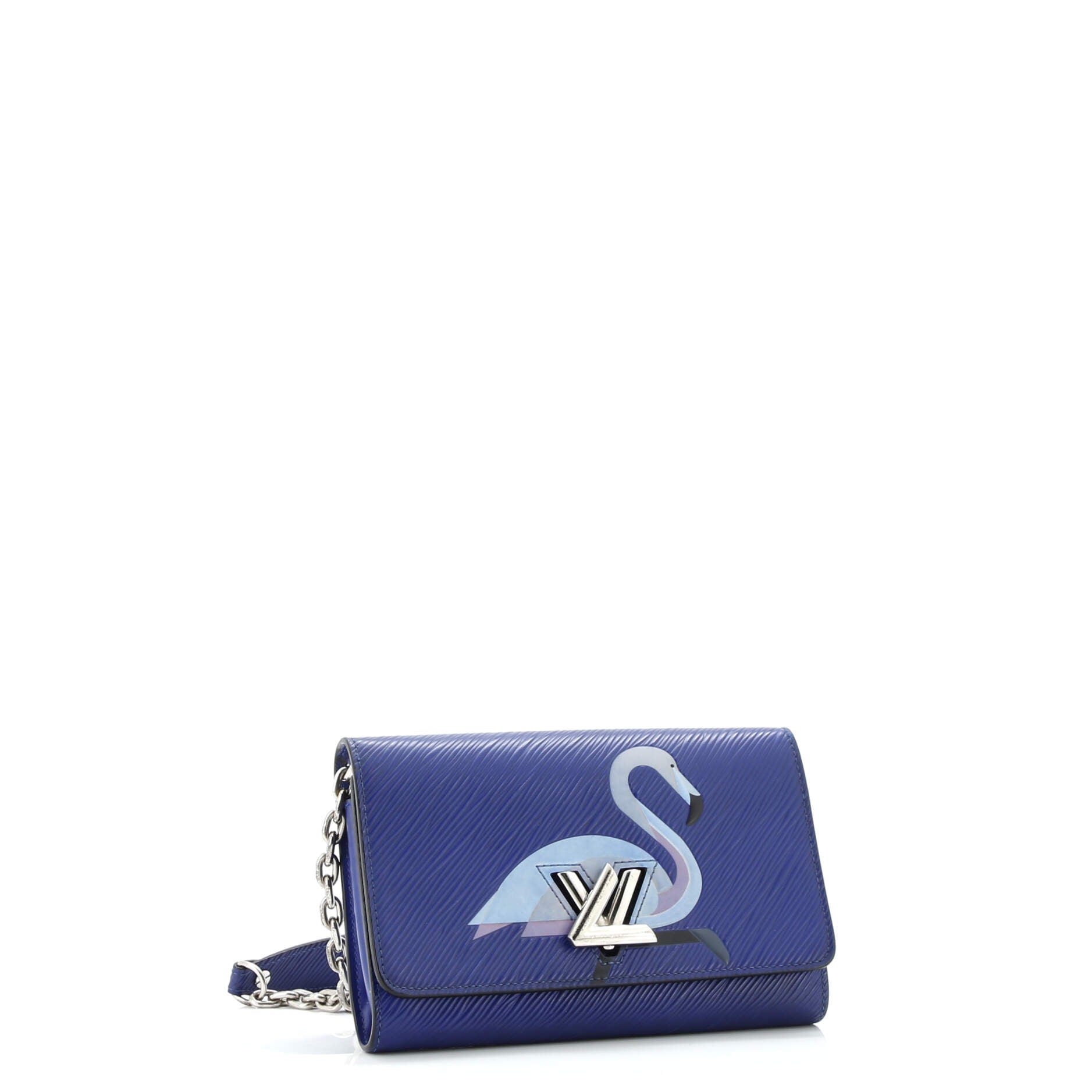 Louis Vuitton Twist Chain Wallet Bird Motif Epi Leather
