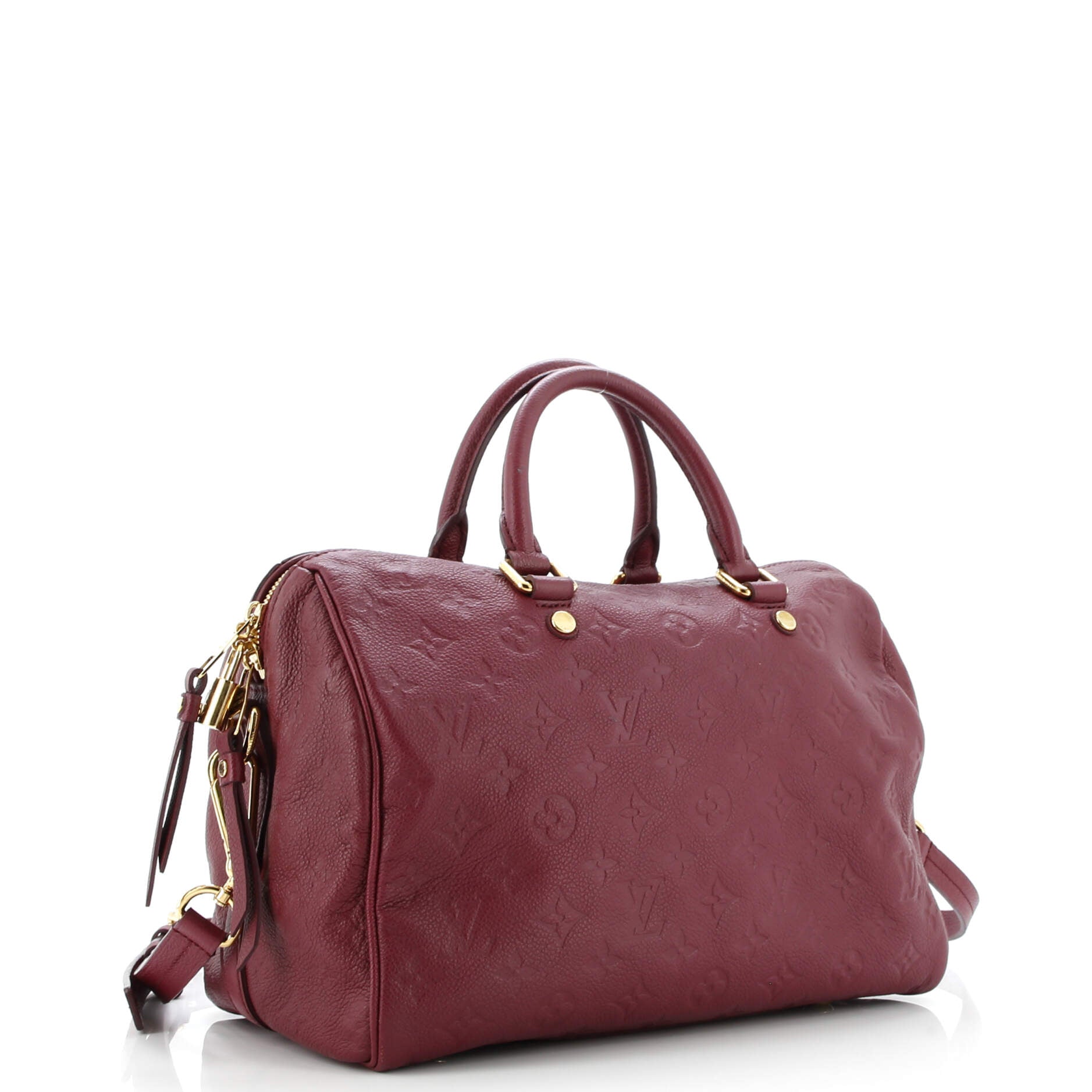Louis Vuitton Speedy Bandouliere Bag Monogram Empreinte Leather 30
