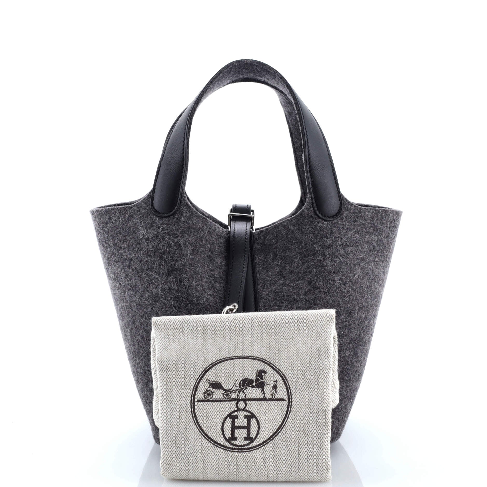 Hermes Picotin Lock Bag Felt with Leather PM