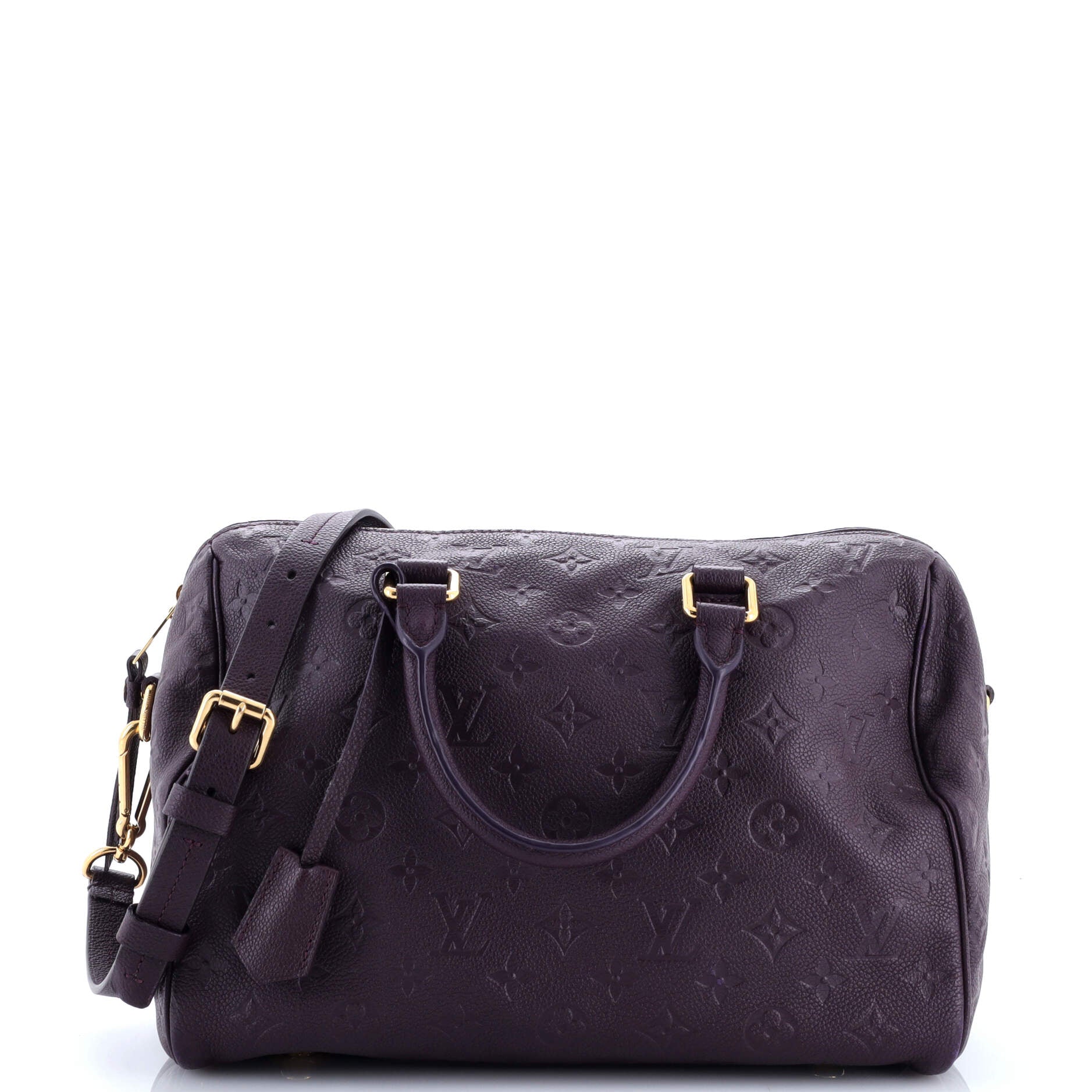 Louis Vuitton Speedy Bandouliere Bag Monogram Empreinte Leather 30
