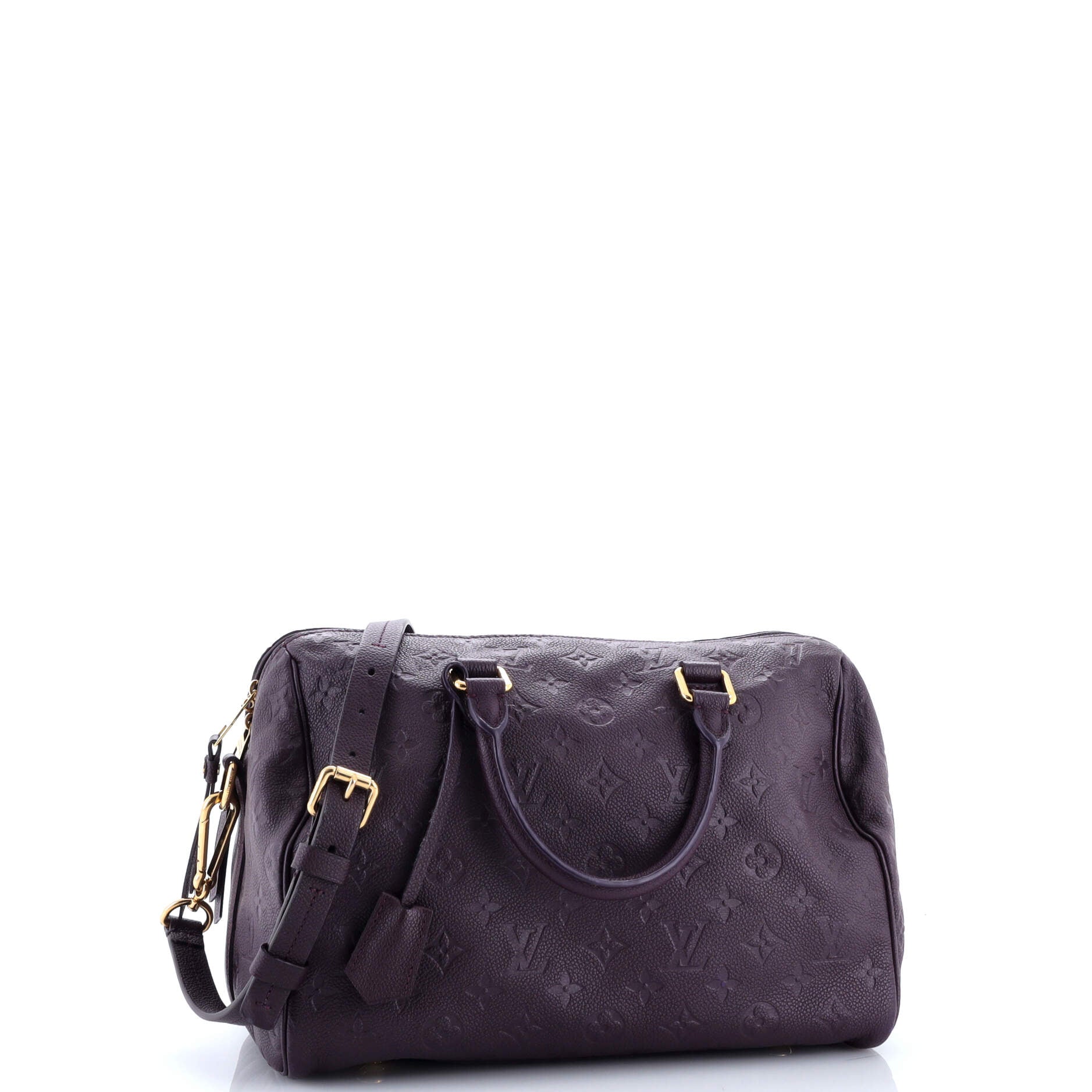 Louis Vuitton Speedy Bandouliere Bag Monogram Empreinte Leather 30