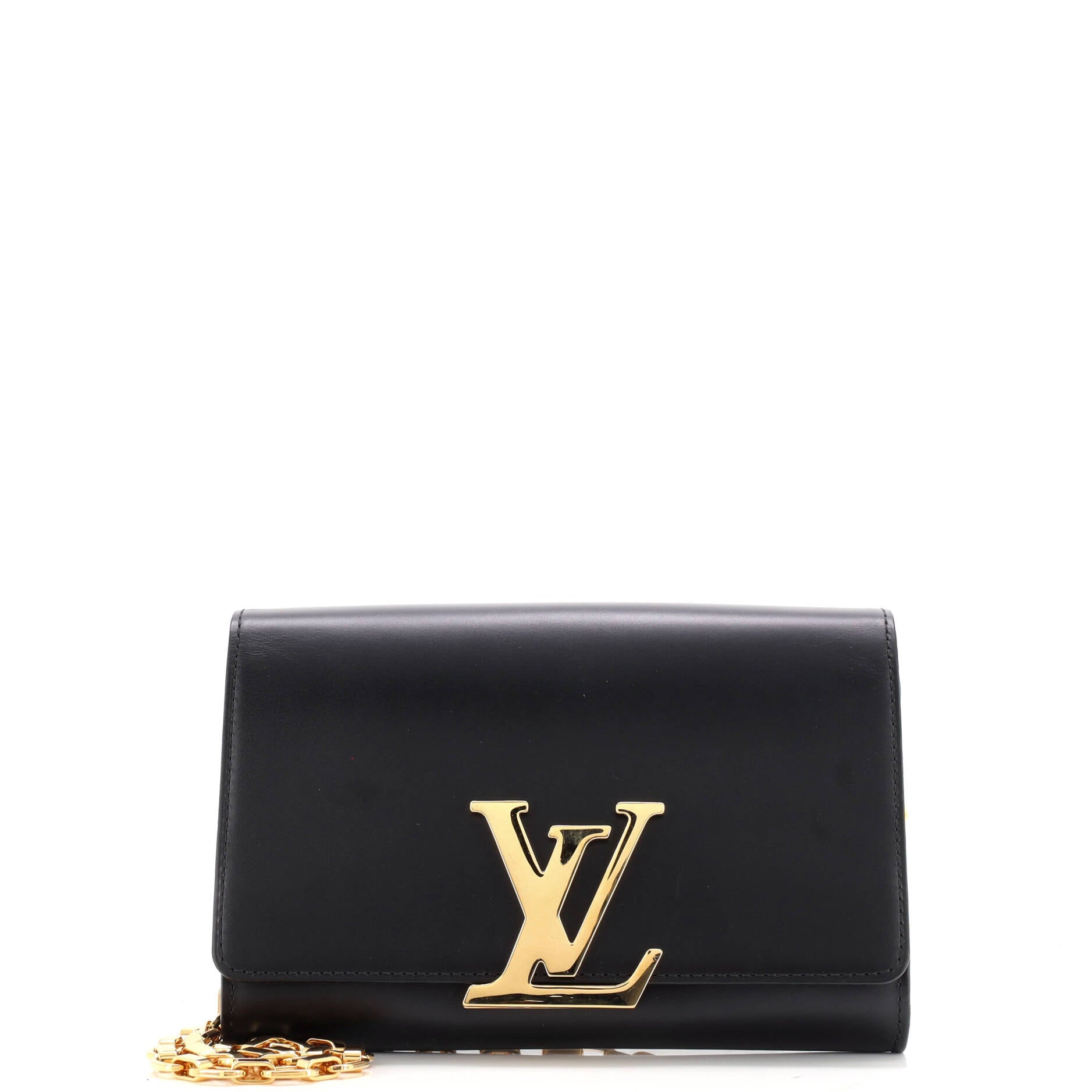 Louis Vuitton Chain Louise Clutch Leather GM