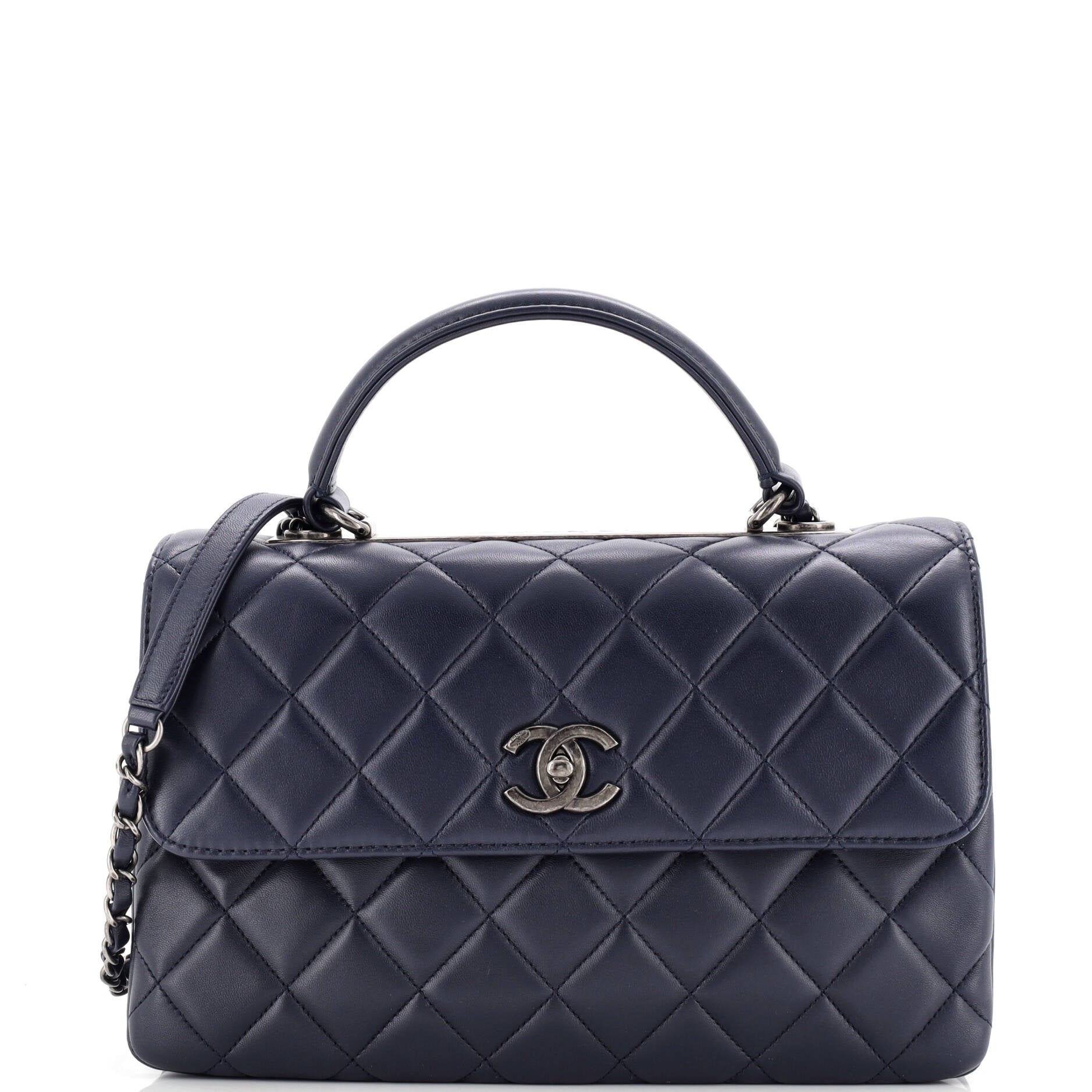 Chanel Trendy CC Top Handle Bag Quilted Lambskin Medium