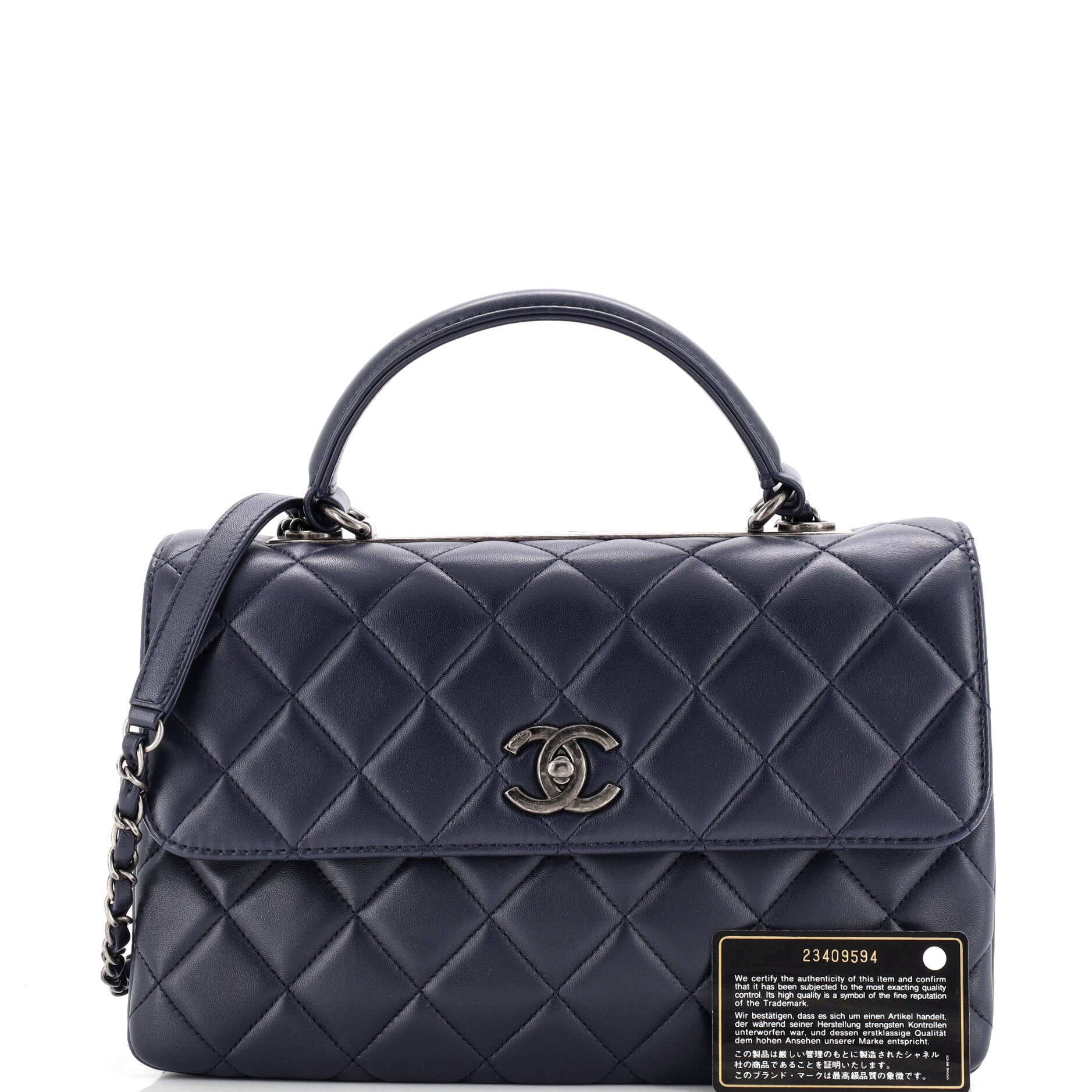 Chanel Trendy CC Top Handle Bag Quilted Lambskin Medium