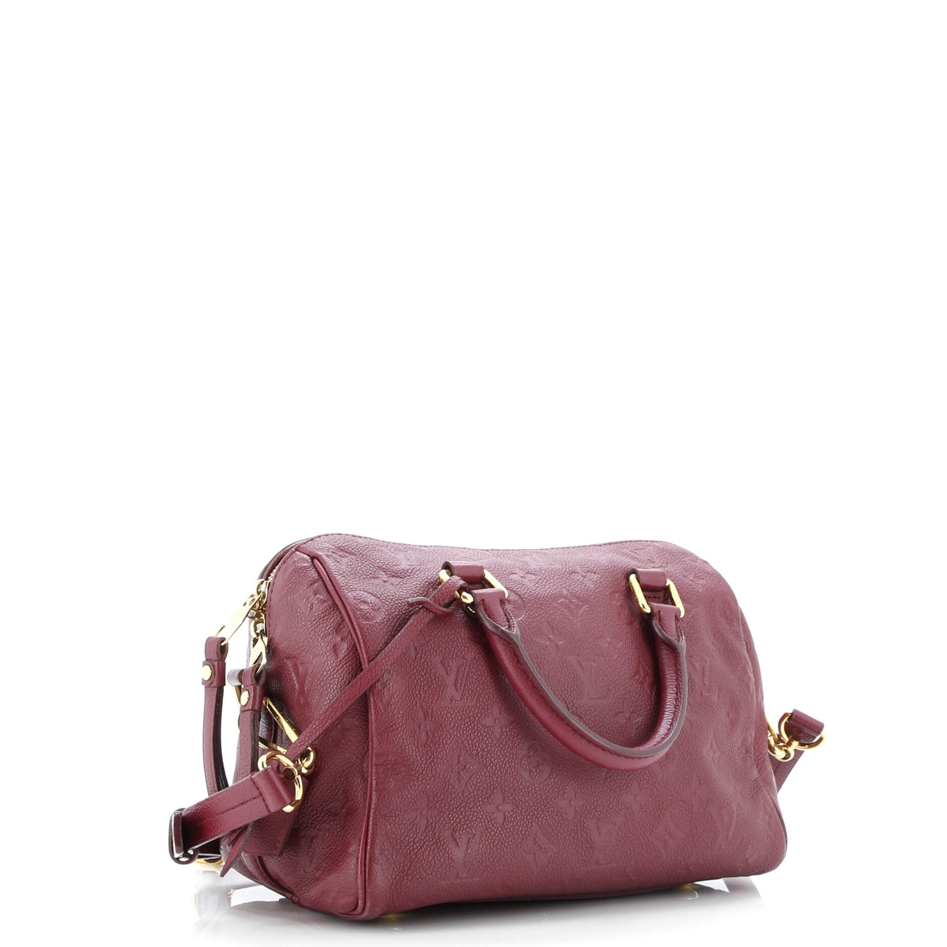 Louis Vuitton Speedy Bandouliere Bag Monogram Empreinte Leather 25