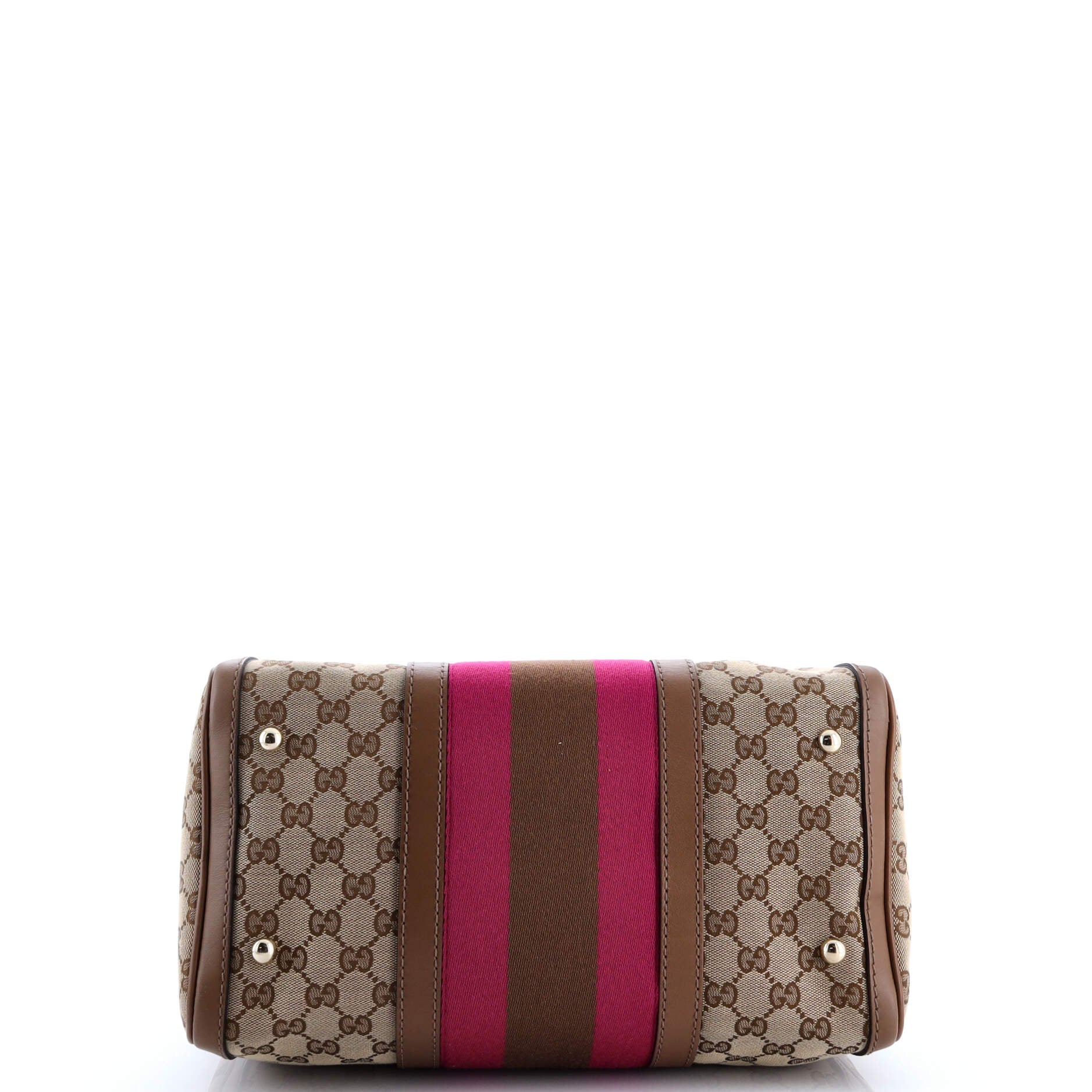 Gucci Vintage Web Boston Bag GG Canvas Medium