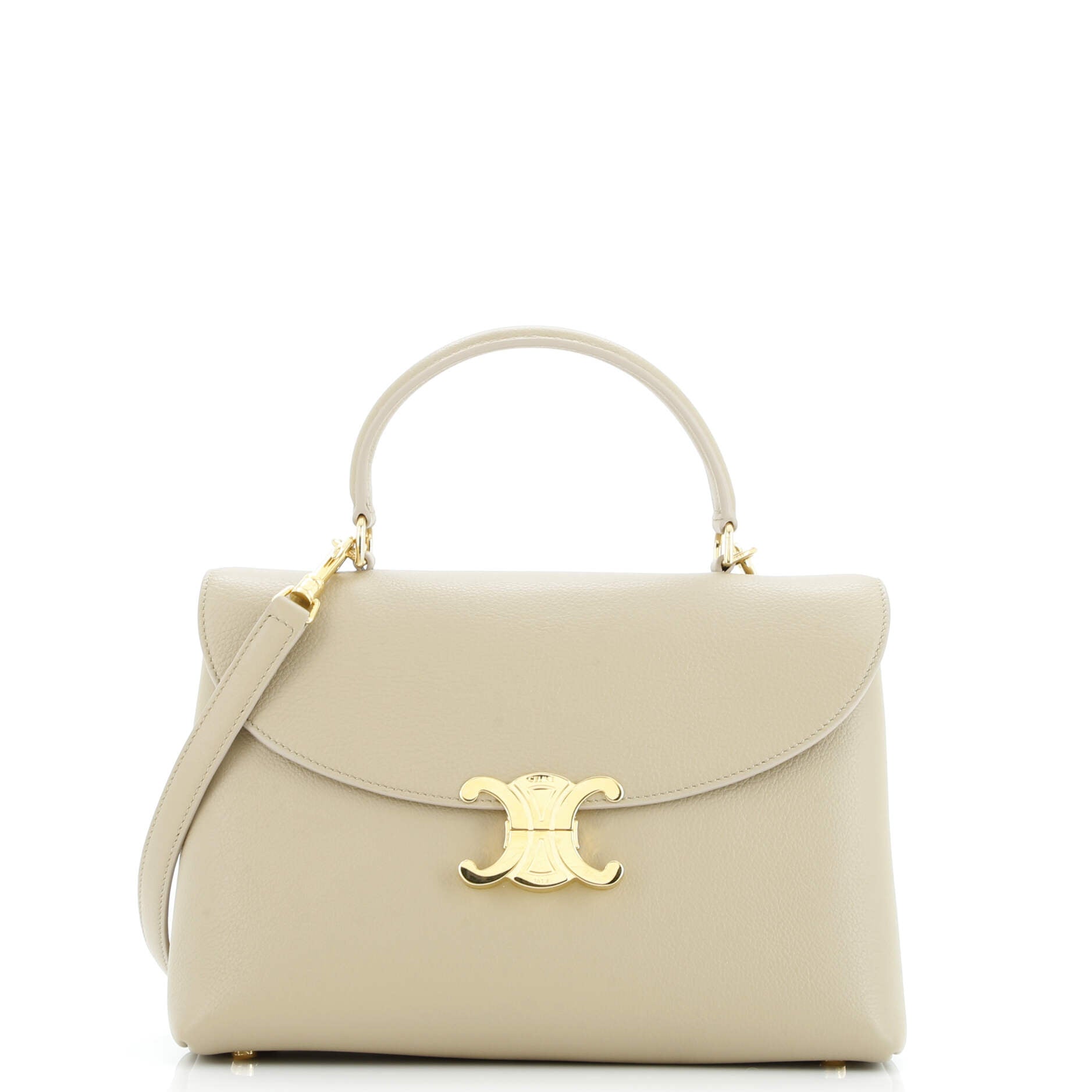 Celine Nino Top Handle Bag Leather Teen