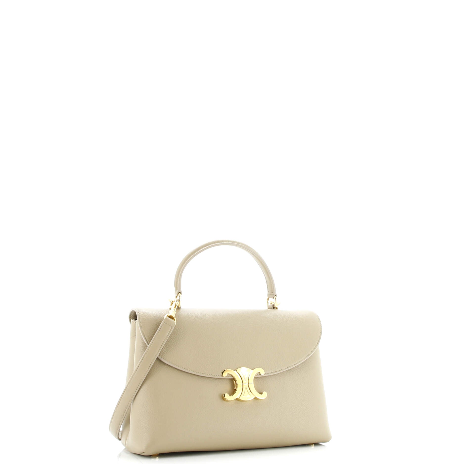 Celine Nino Top Handle Bag Leather Teen
