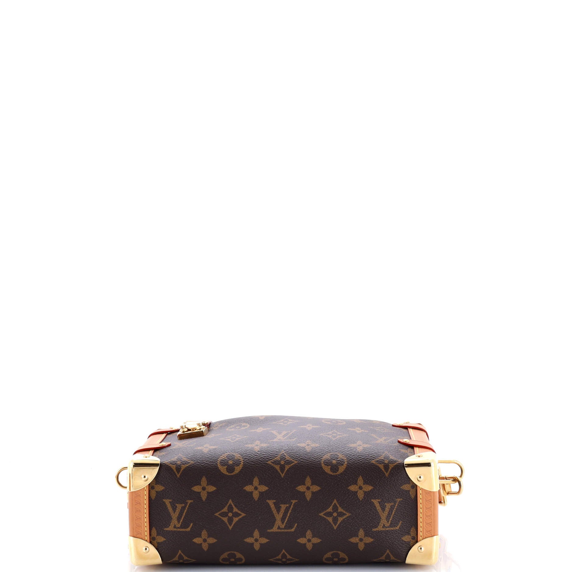 Louis Vuitton Side Trunk Handbag Monogram Canvas GM