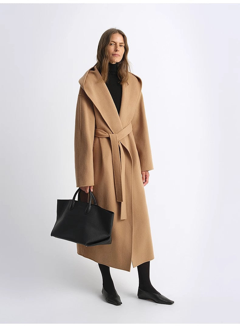 Fireladyfur Women's Hooded Cape | Australian Wool & Cashmere Blend"Magic World"-3