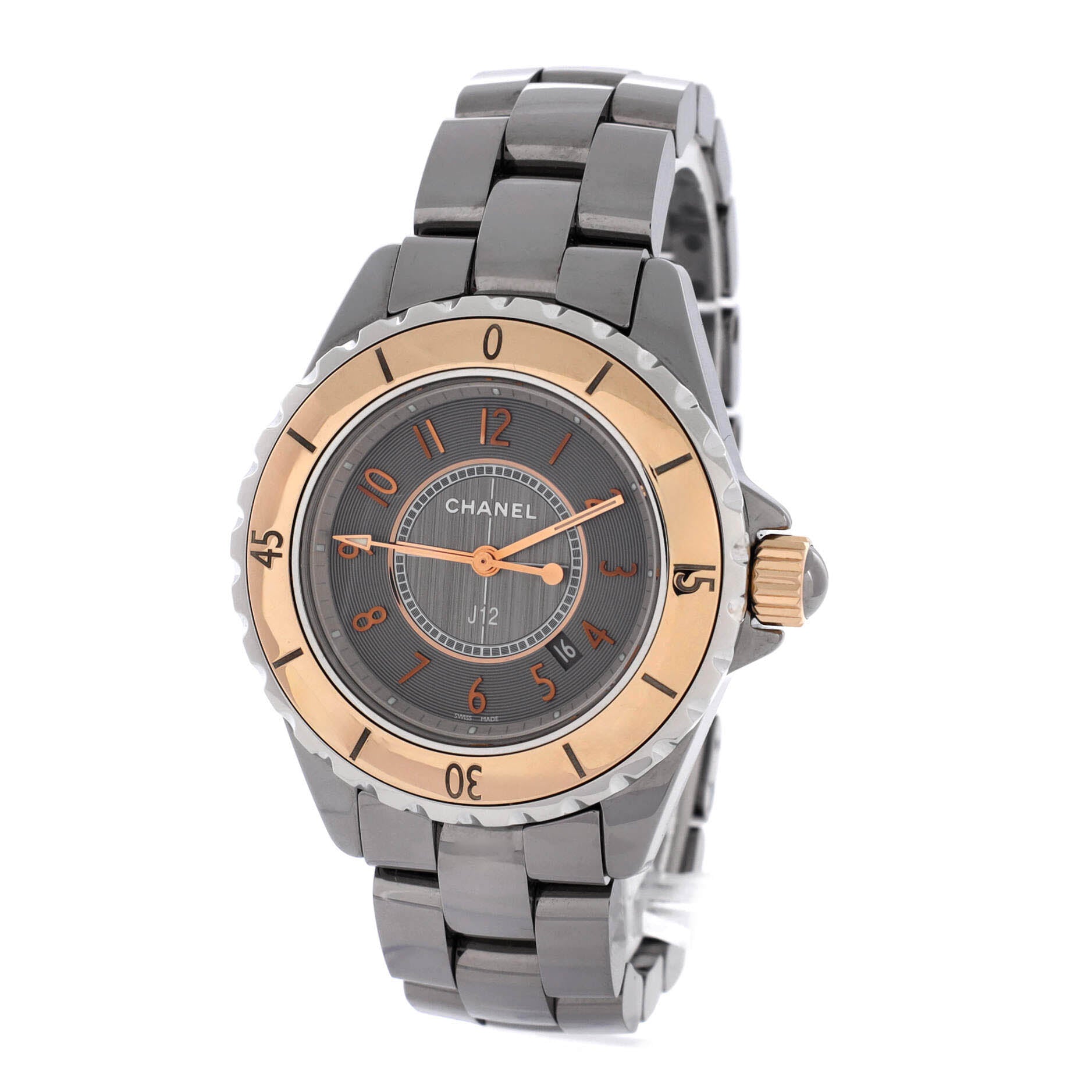 Chanel J12 Chromatic Quartz Watch Titanium Ceramic and Stainless Steel 33