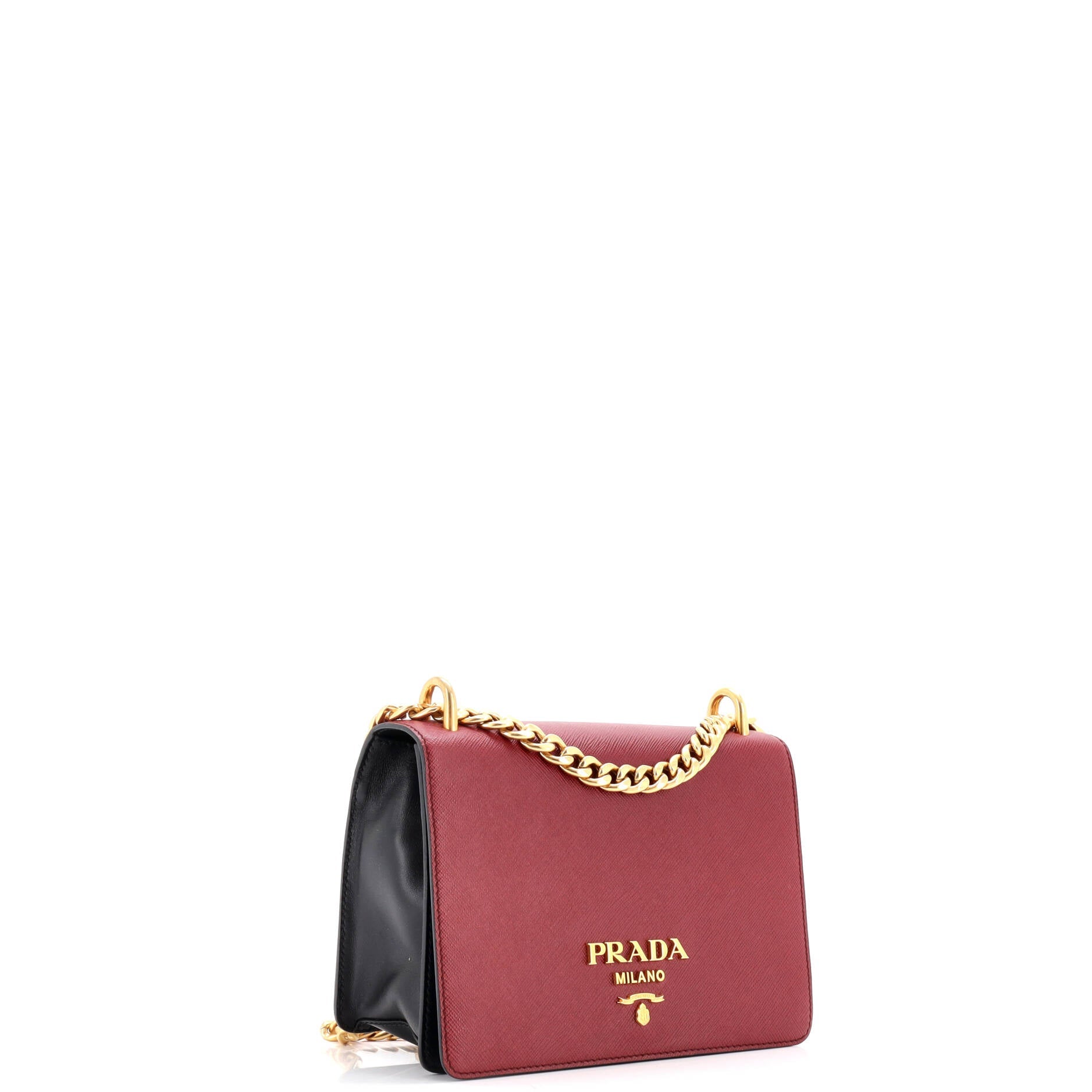 Prada Chain Flap Bag Saffiano Leather Small