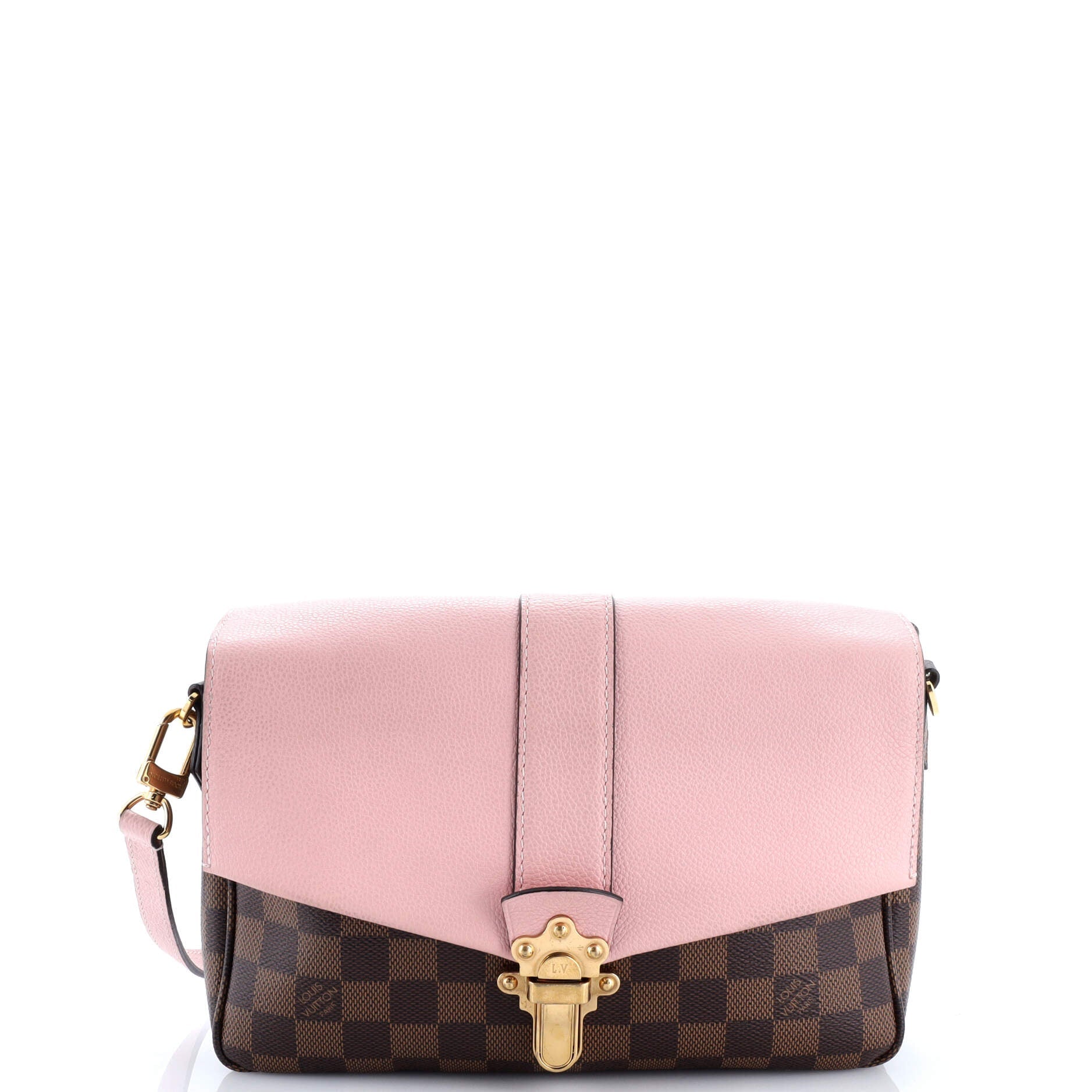 Louis Vuitton Clapton Handbag Damier and Leather PM
