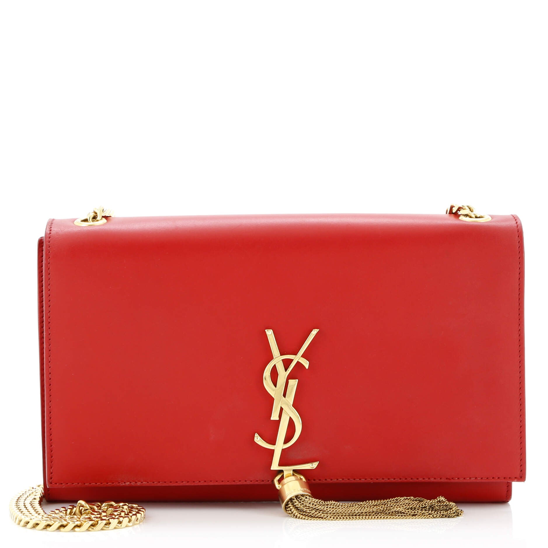 Saint Laurent Classic Monogram Tassel Crossbody Bag Leather Medium