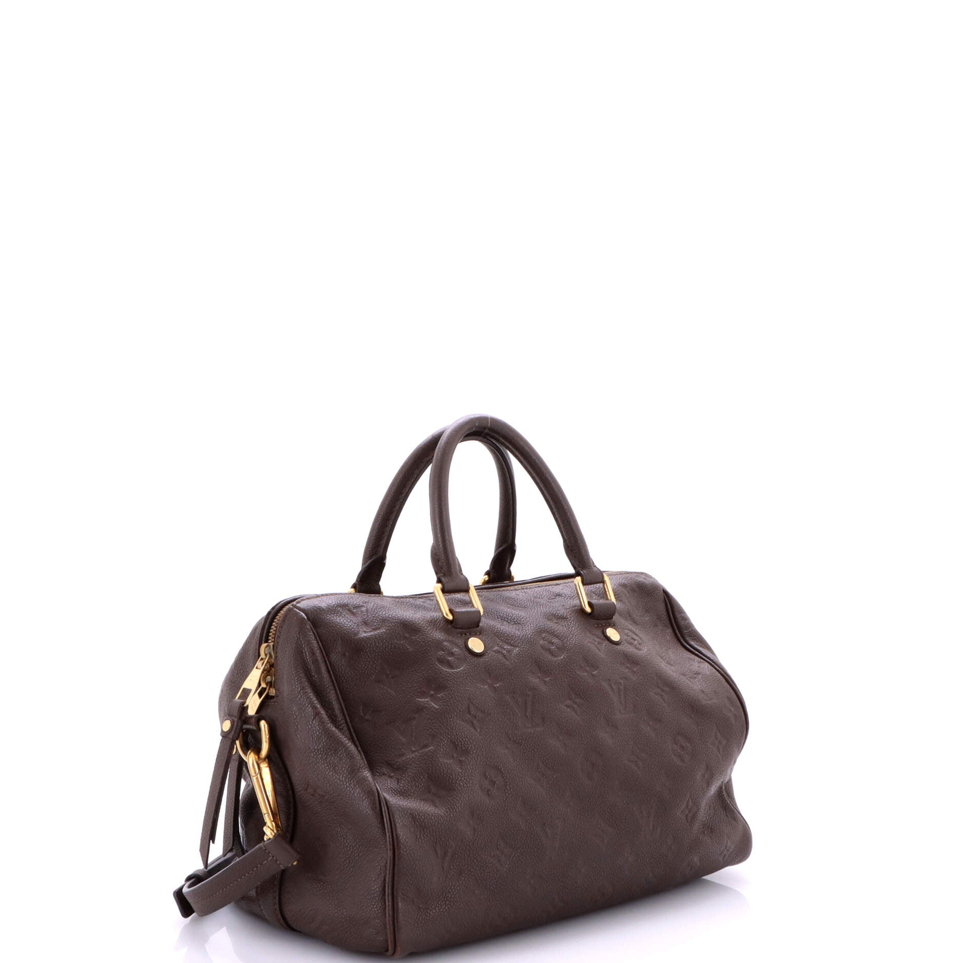 Louis Vuitton Speedy Bandouliere Bag Monogram Empreinte Leather 30