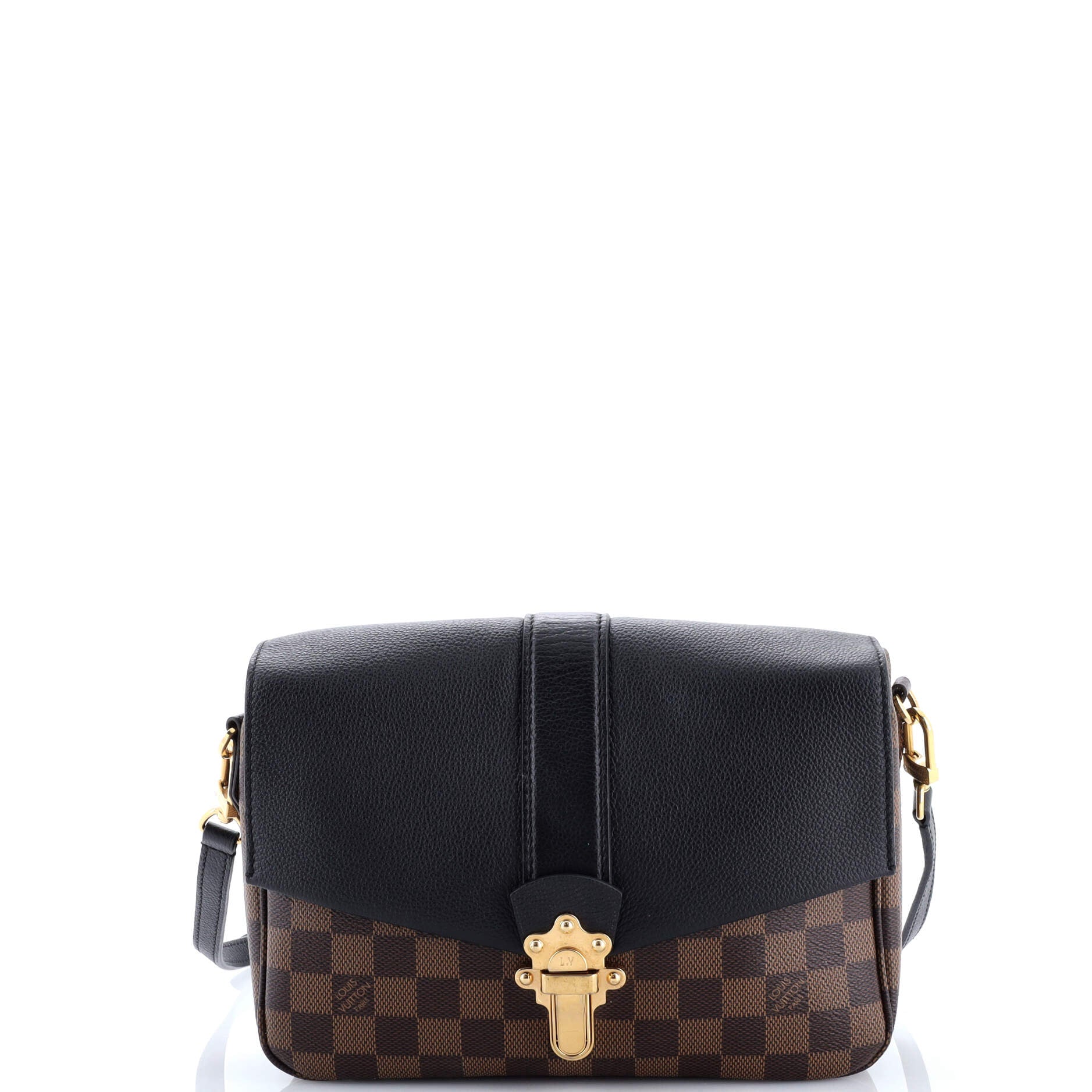 Louis Vuitton Clapton Handbag Damier and Leather PM