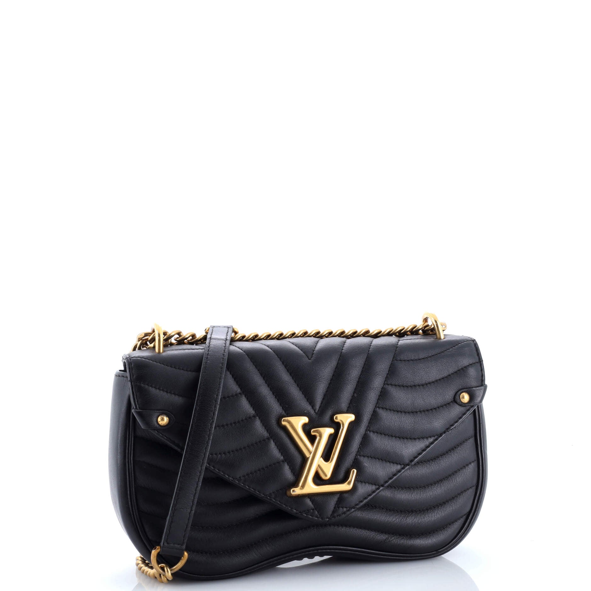 Louis Vuitton New Wave Chain Bag Quilted Leather MM
