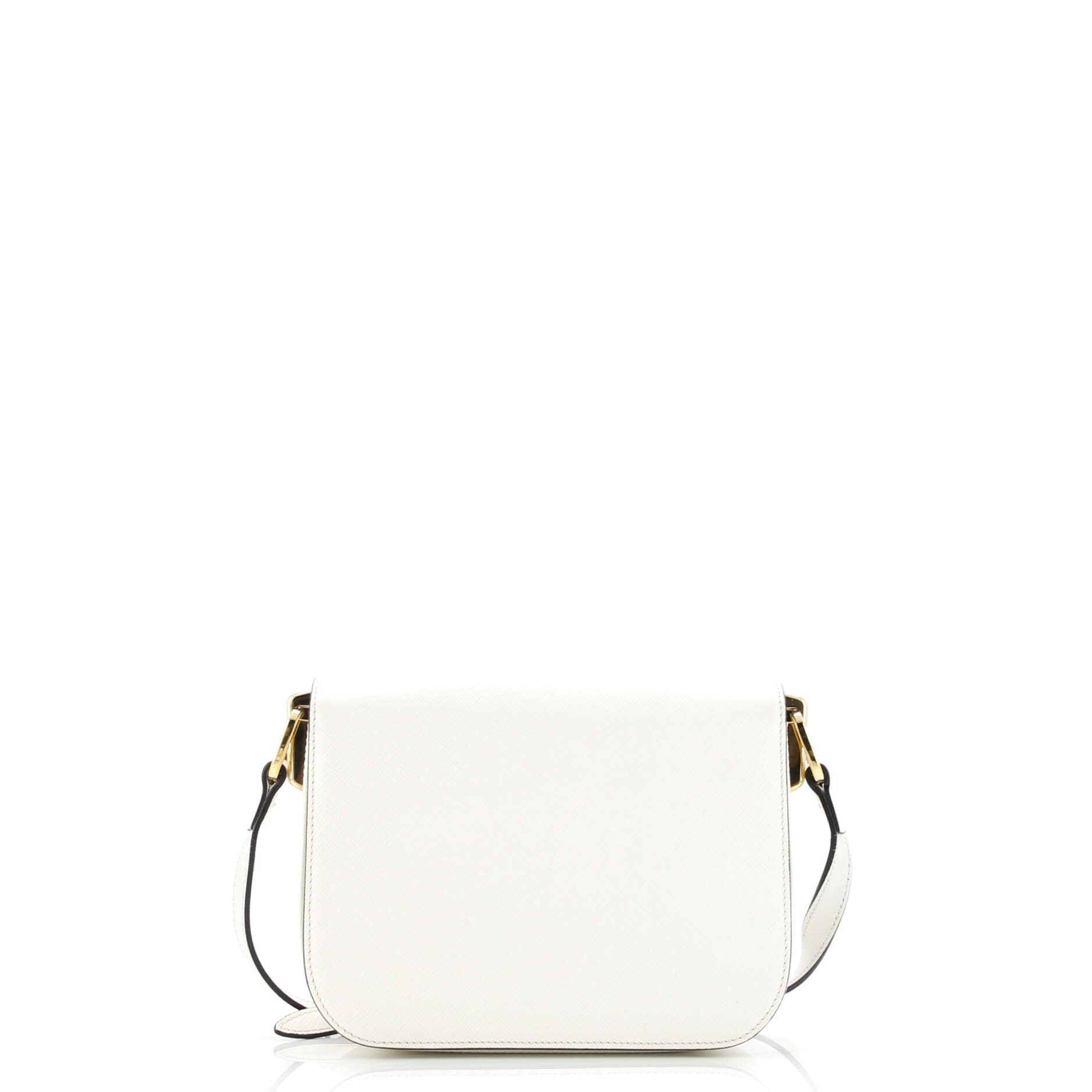 Prada Embleme Flap Bag Saffiano Leather Small