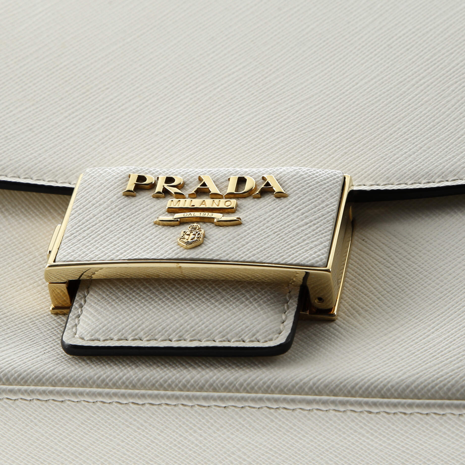 Prada Embleme Flap Bag Saffiano Leather Small