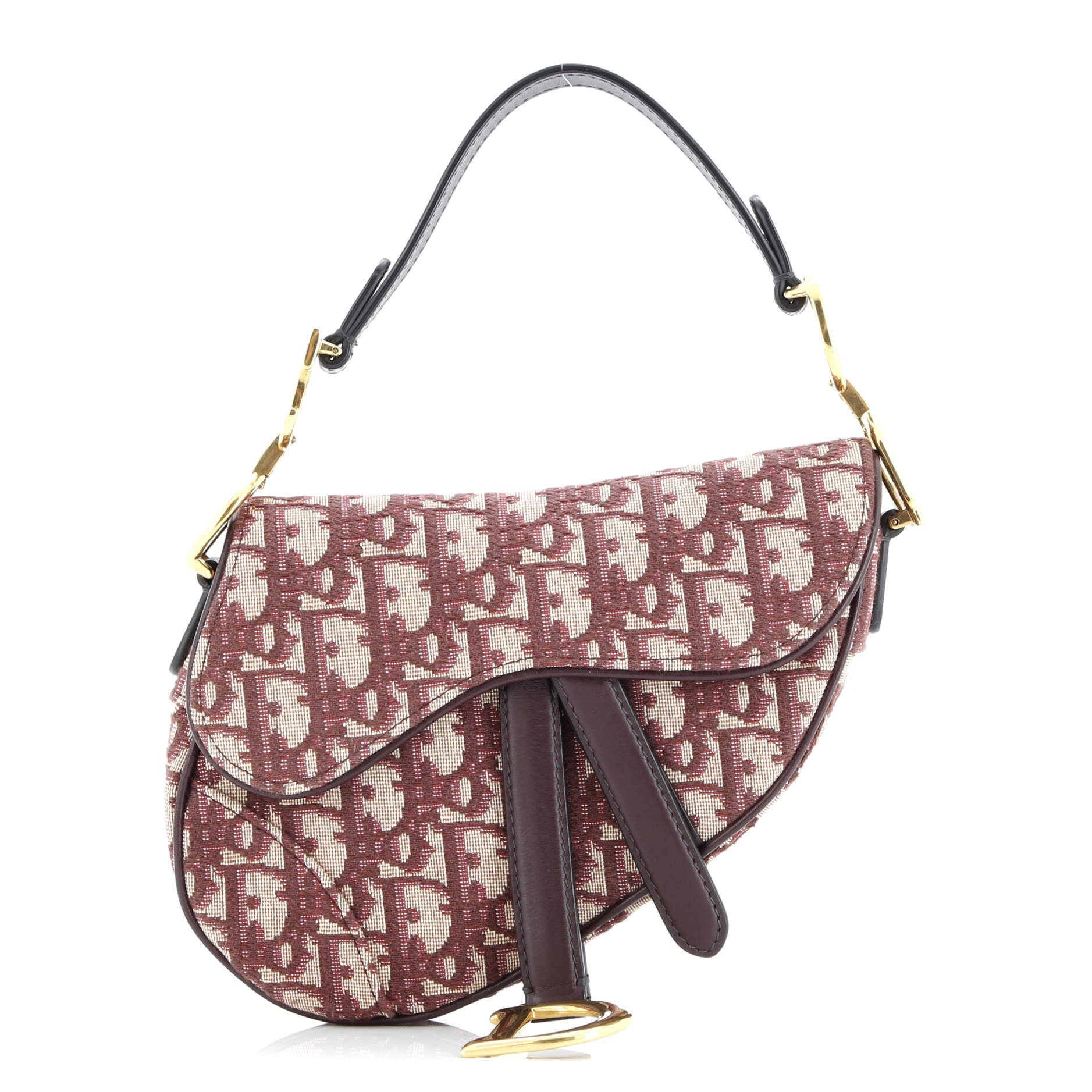 Christian Dior Saddle Handbag Oblique Canvas Mini