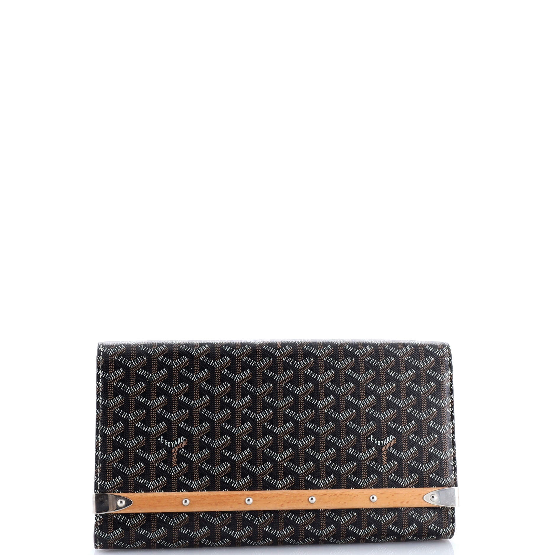 Goyard Monte Carlo Clutch Coated Canvas MM